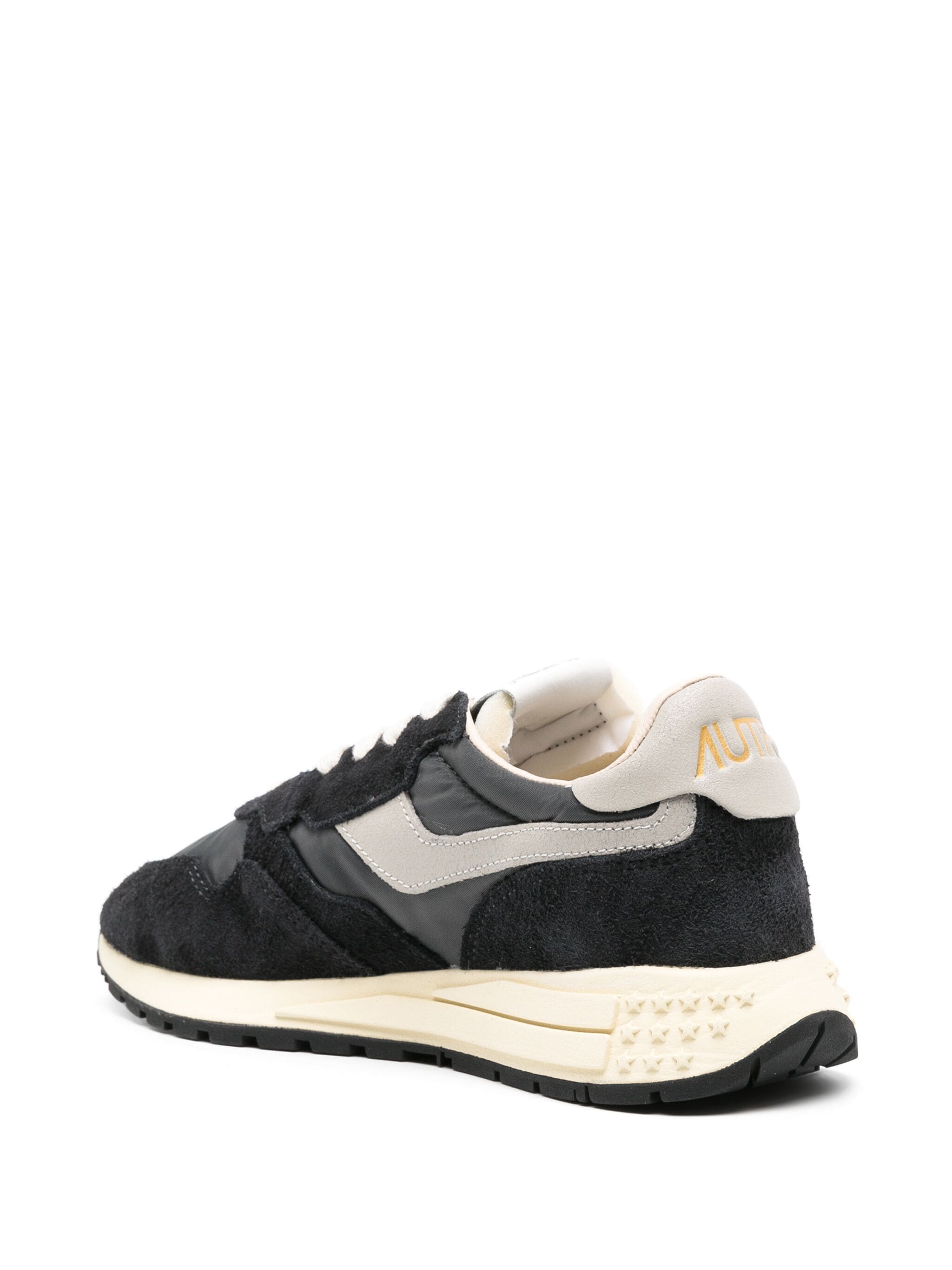 SNEAKERS REELWIND LOW IN NYLON E SUEDE NERA