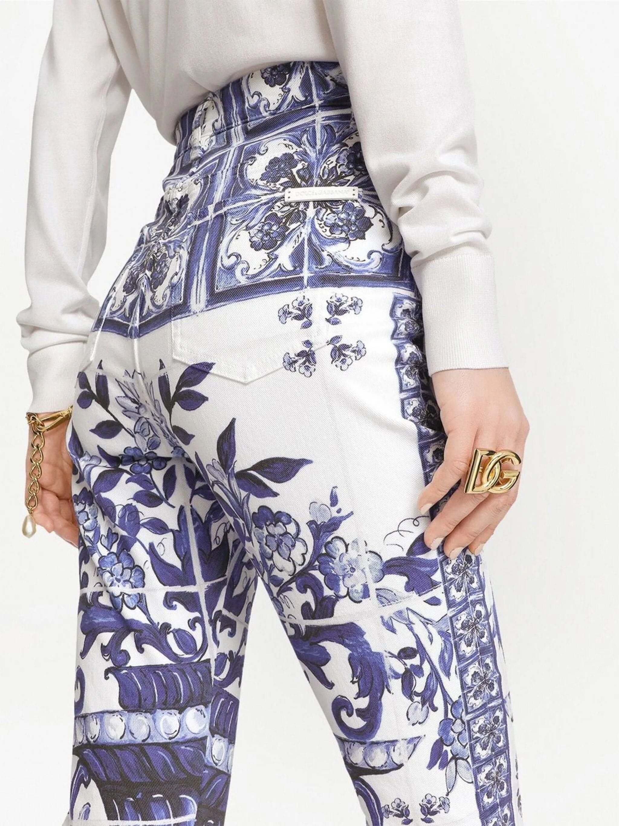 Pantaloni 5 tasche st maiolica