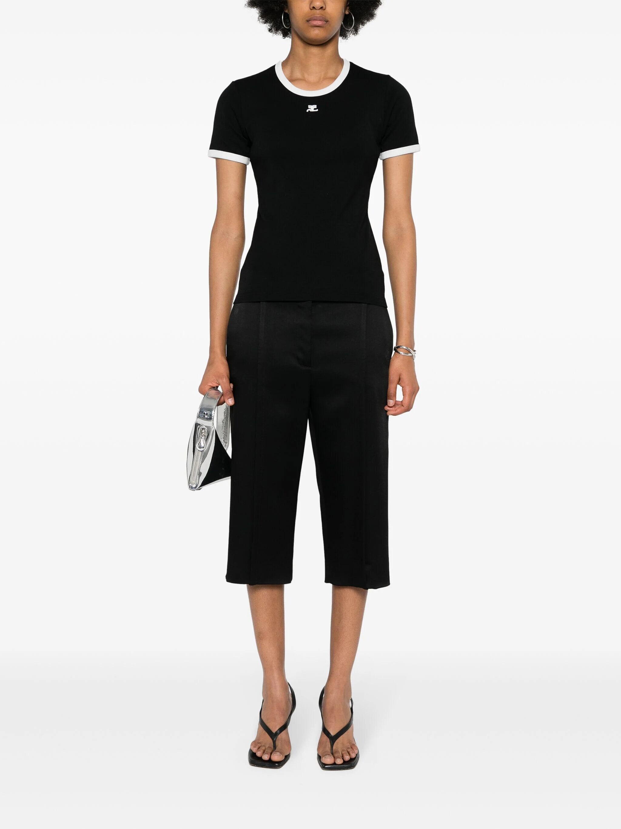 Signature contrast t shirt