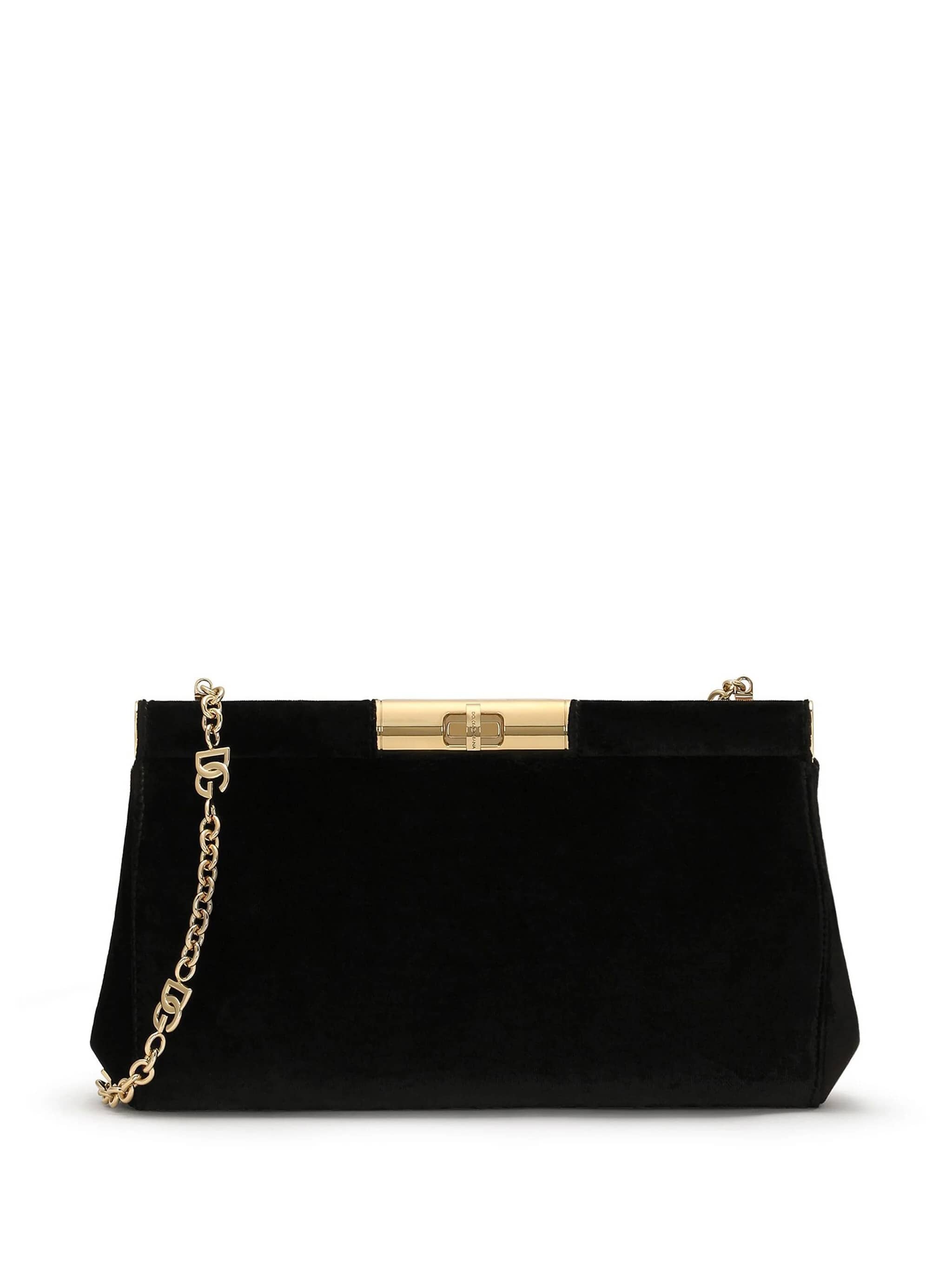 Borsa velluto tracolla