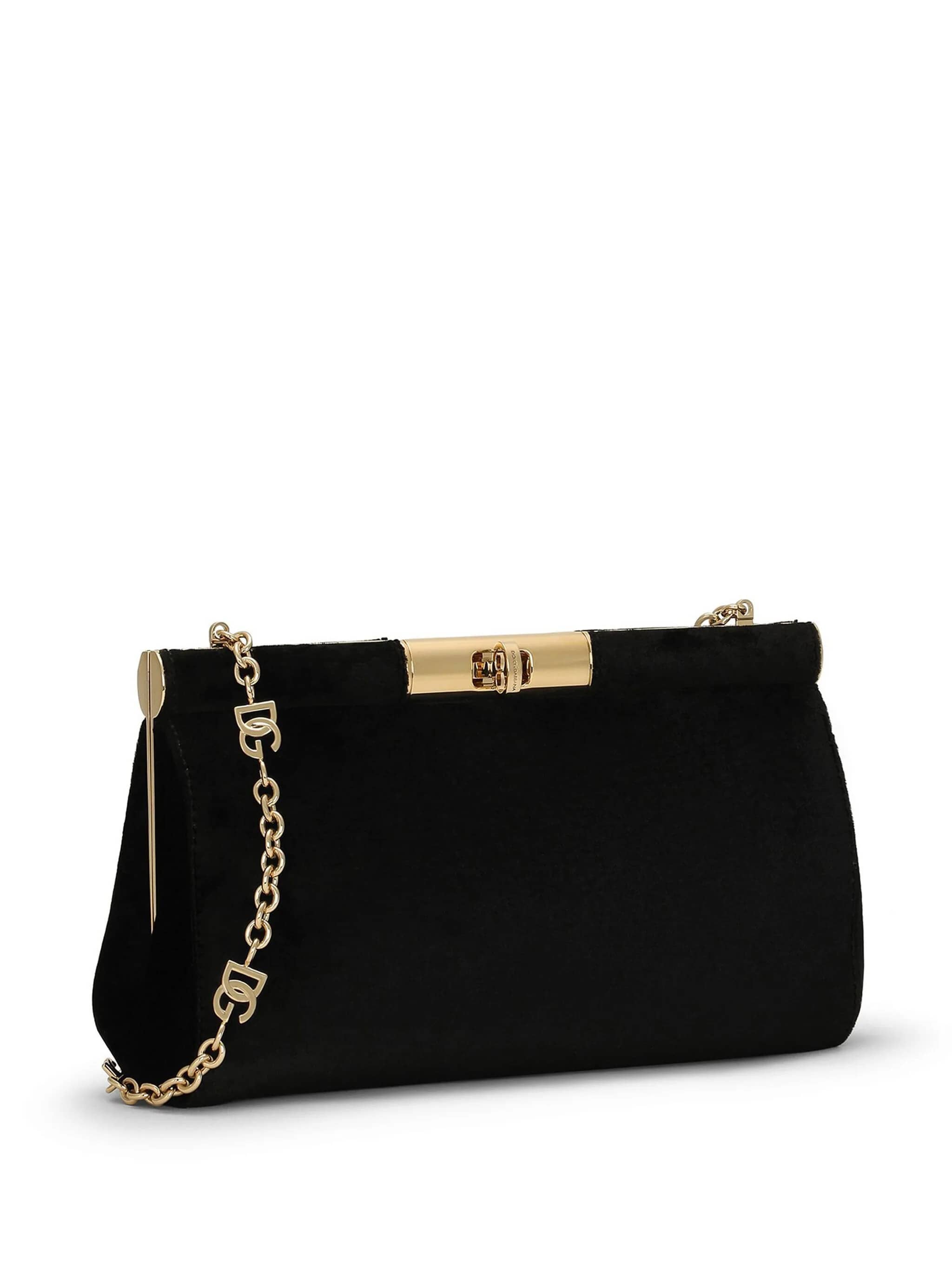 Borsa velluto tracolla