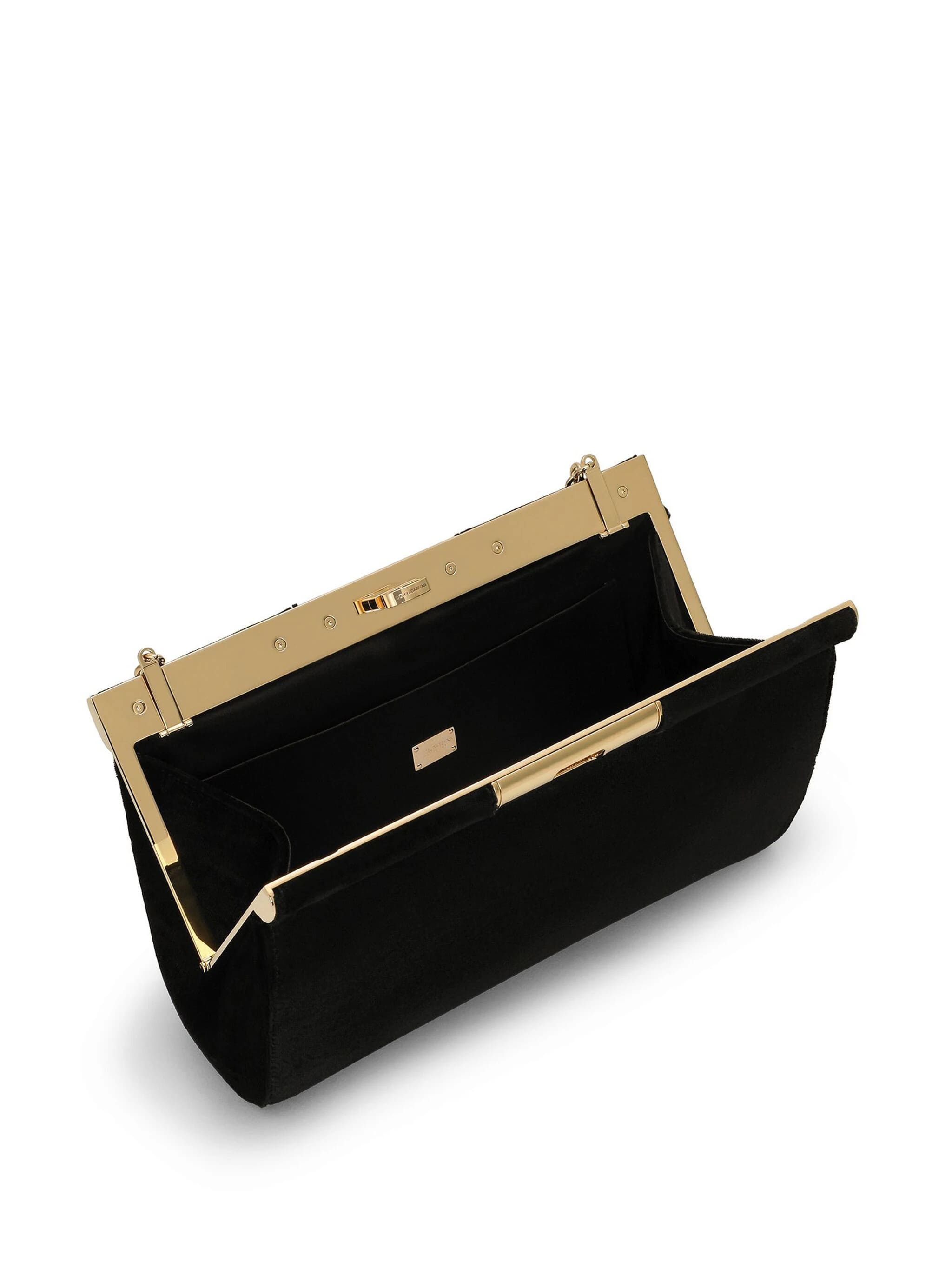 Borsa velluto tracolla