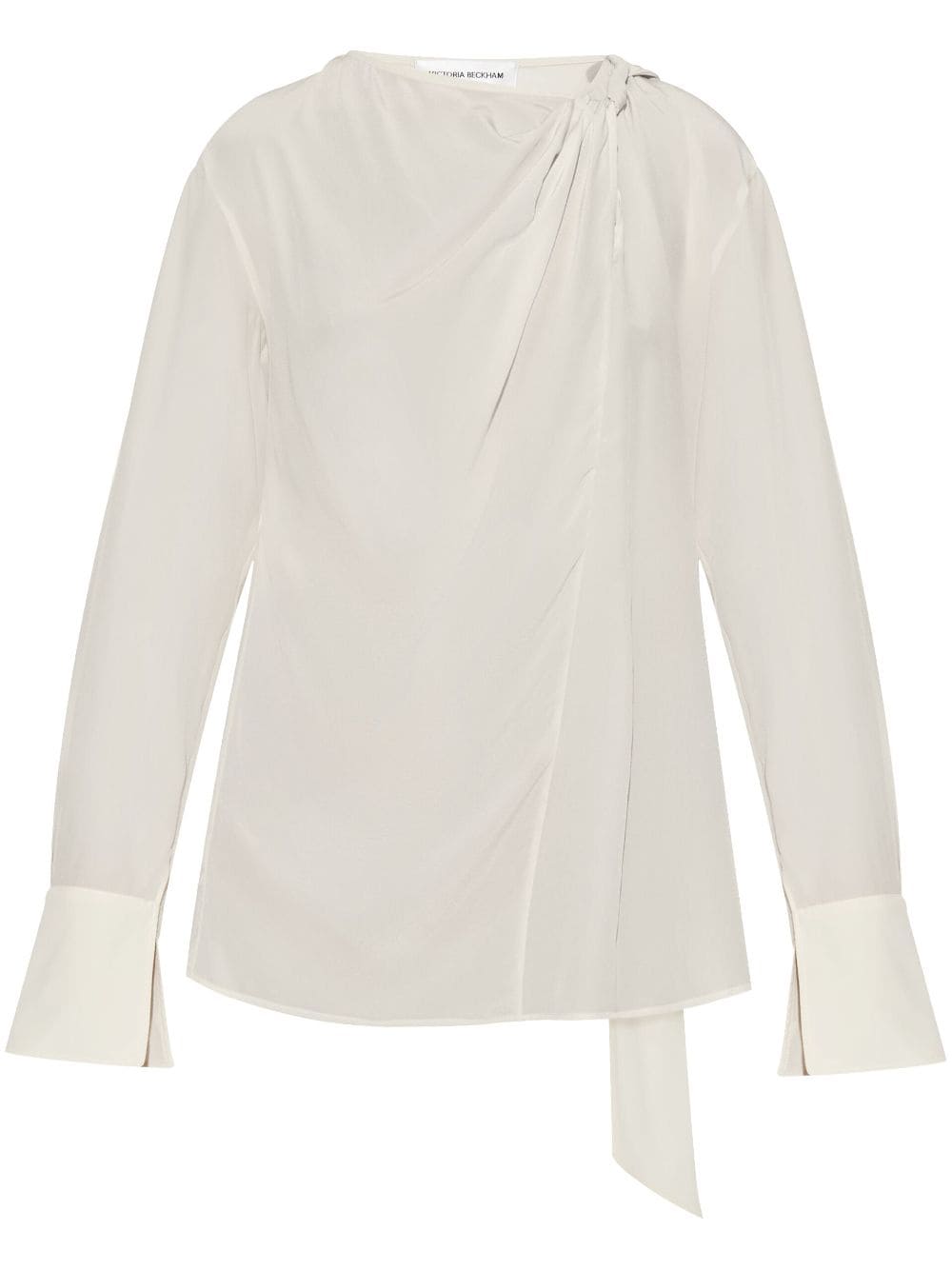 Twist detail scarf top