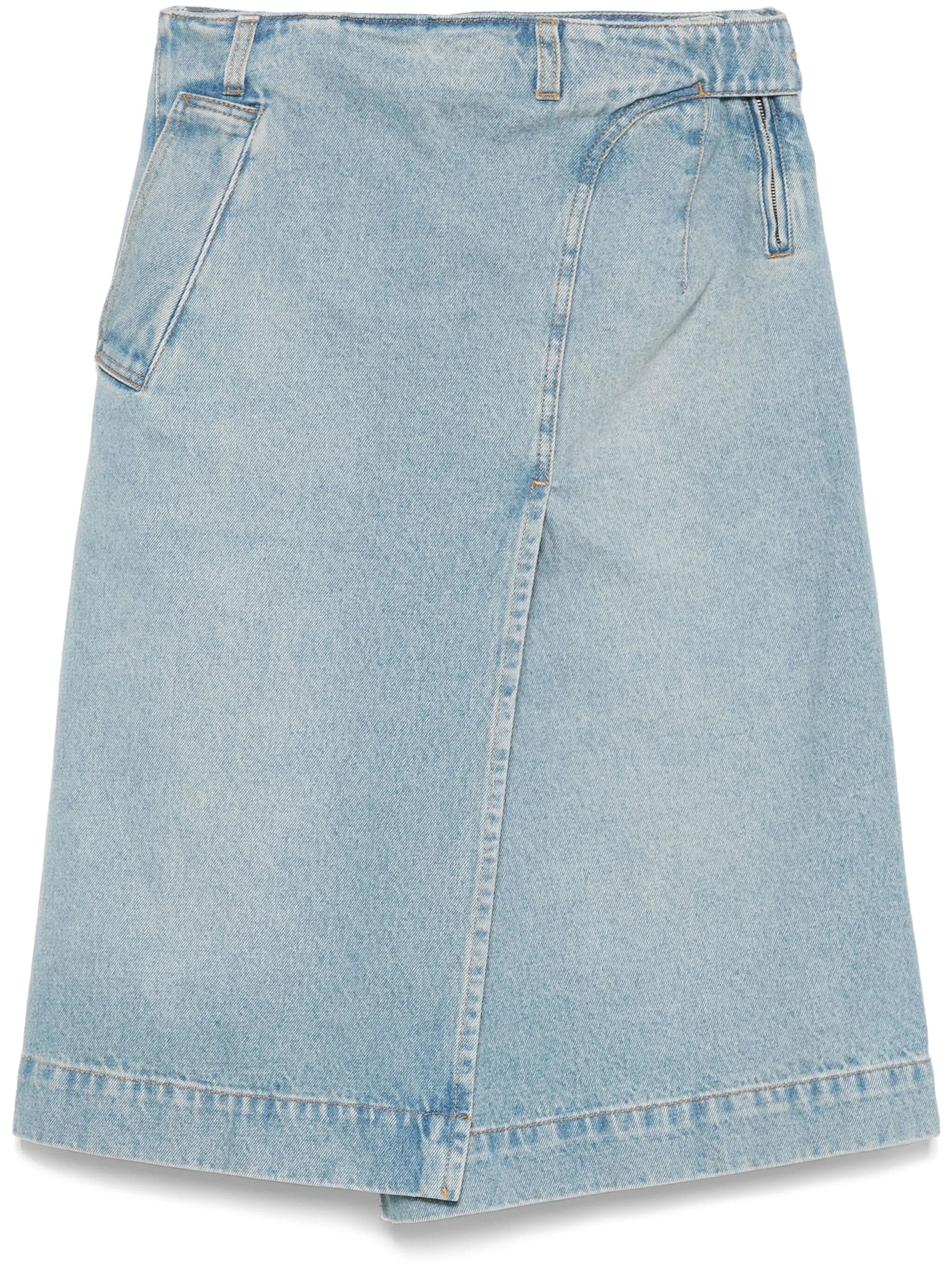Denim wrap detail