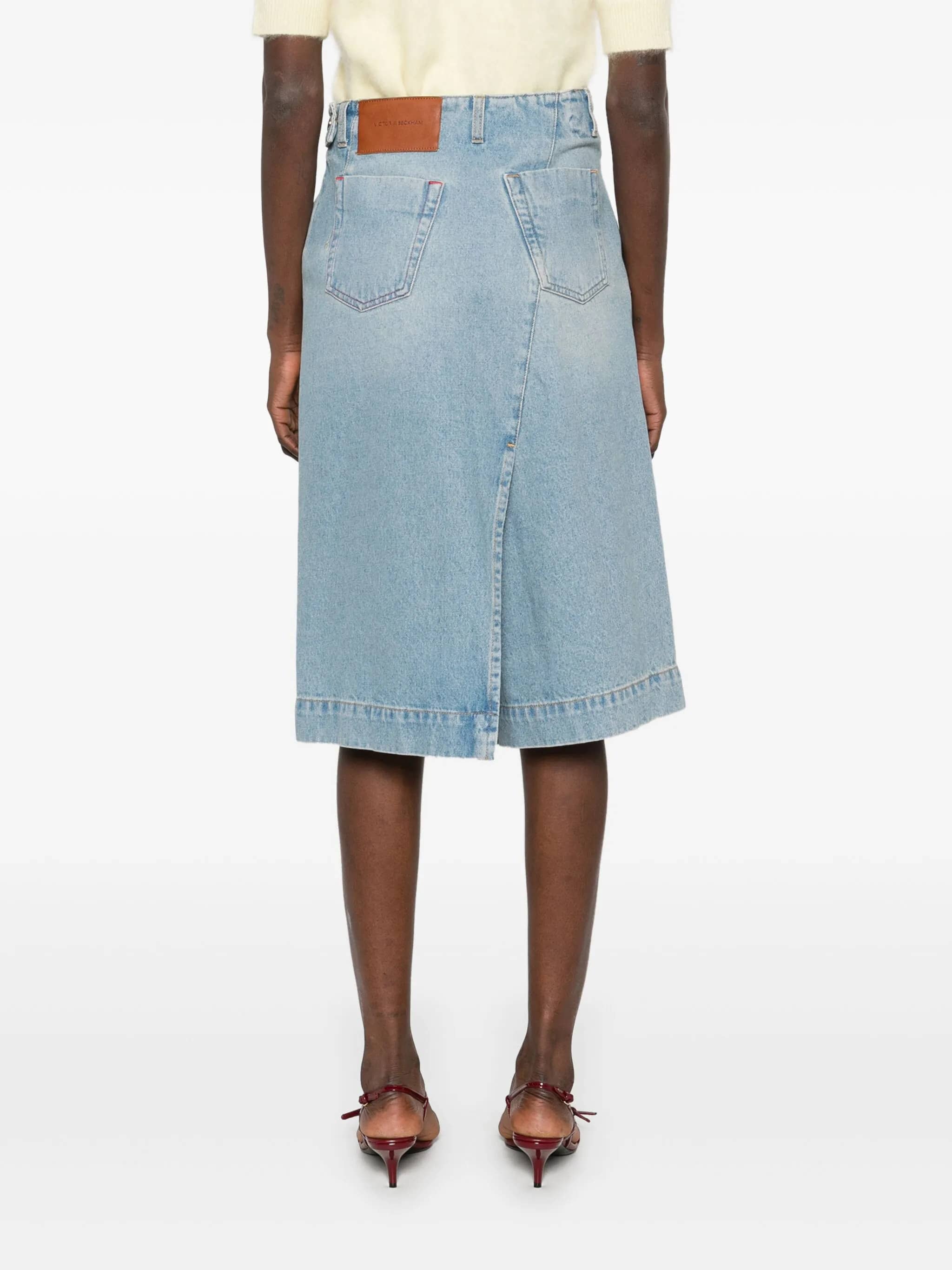 Denim wrap detail