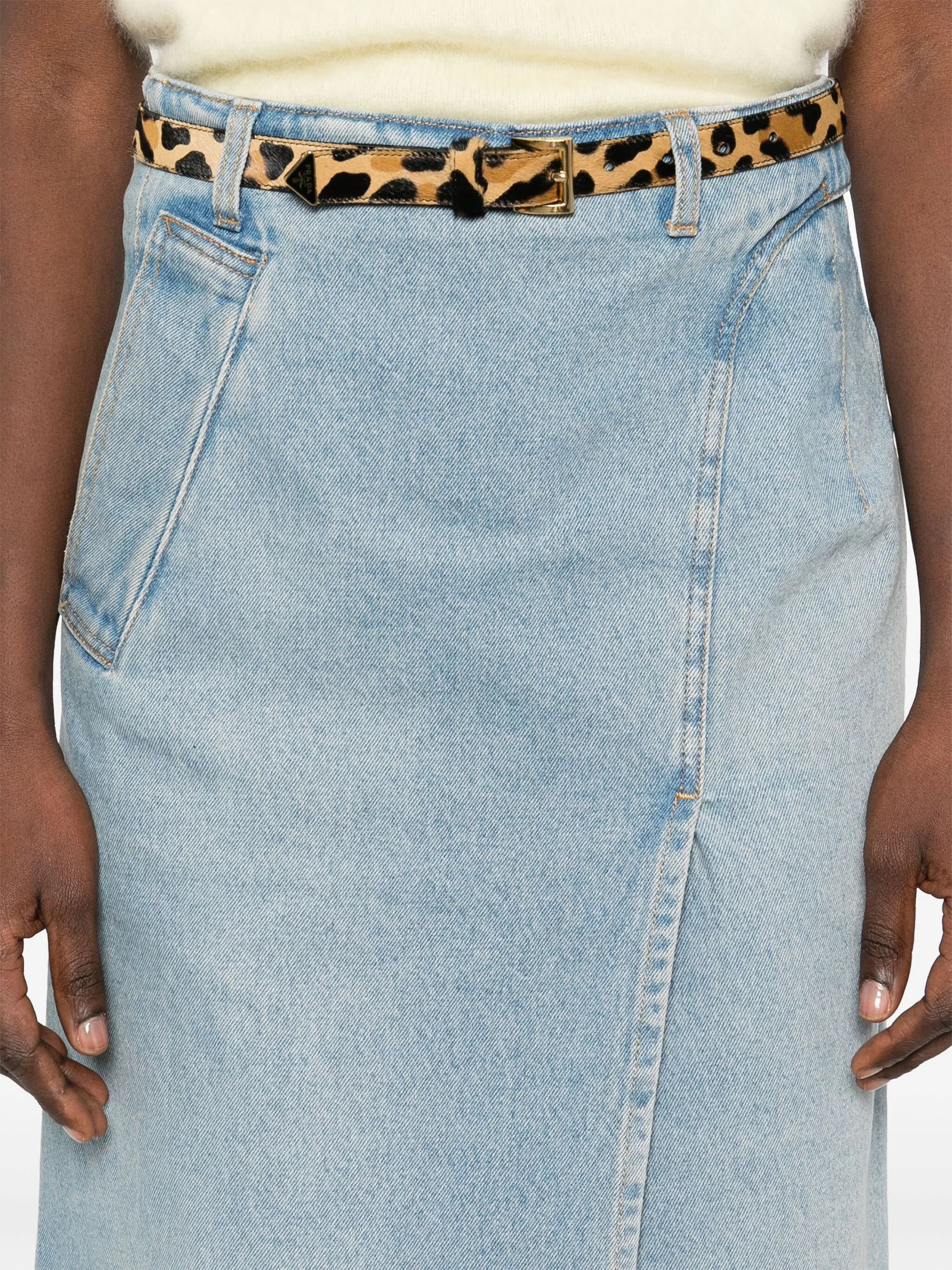 Denim wrap detail