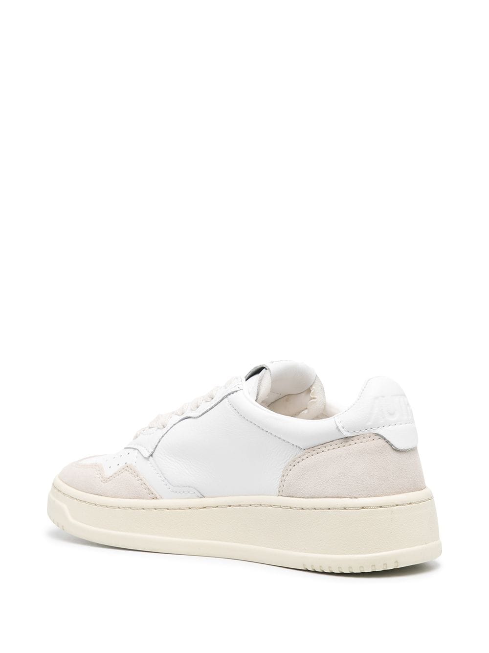 SNEAKERS MEDALIST LOW IN PELLE E SUEDE BIANCO