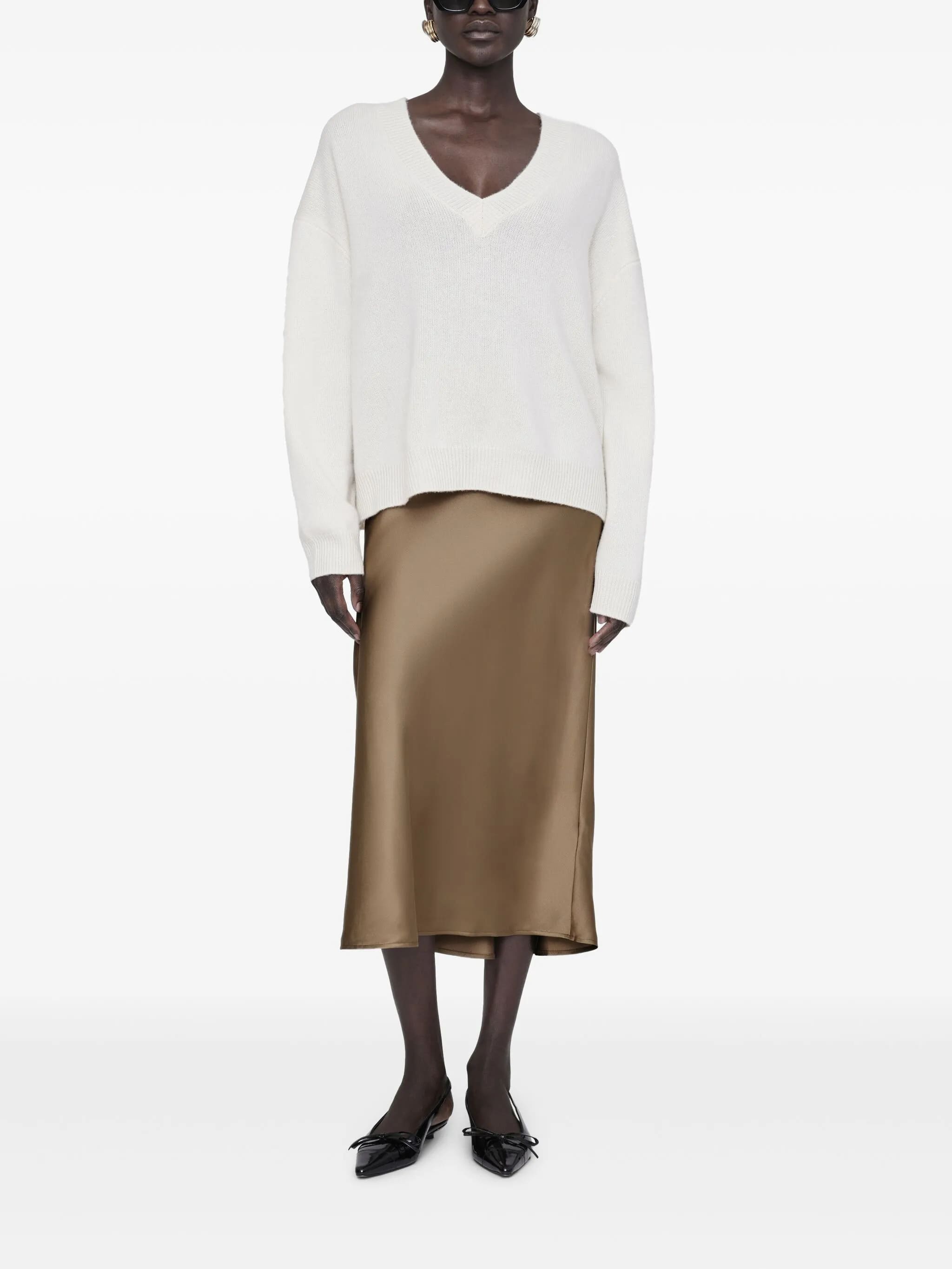 BAR SILK SKIRT