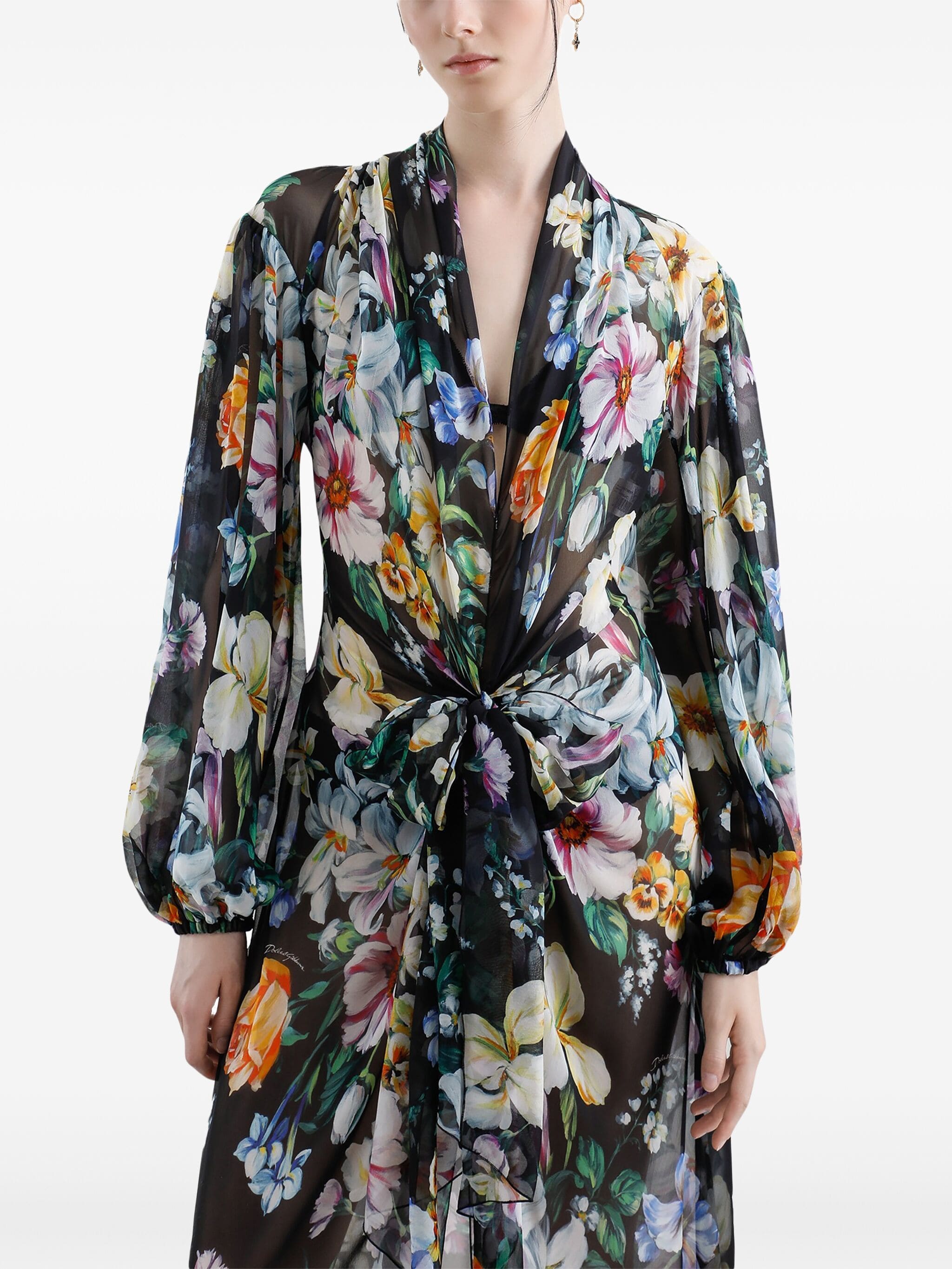 Abito lungo st mix fiori