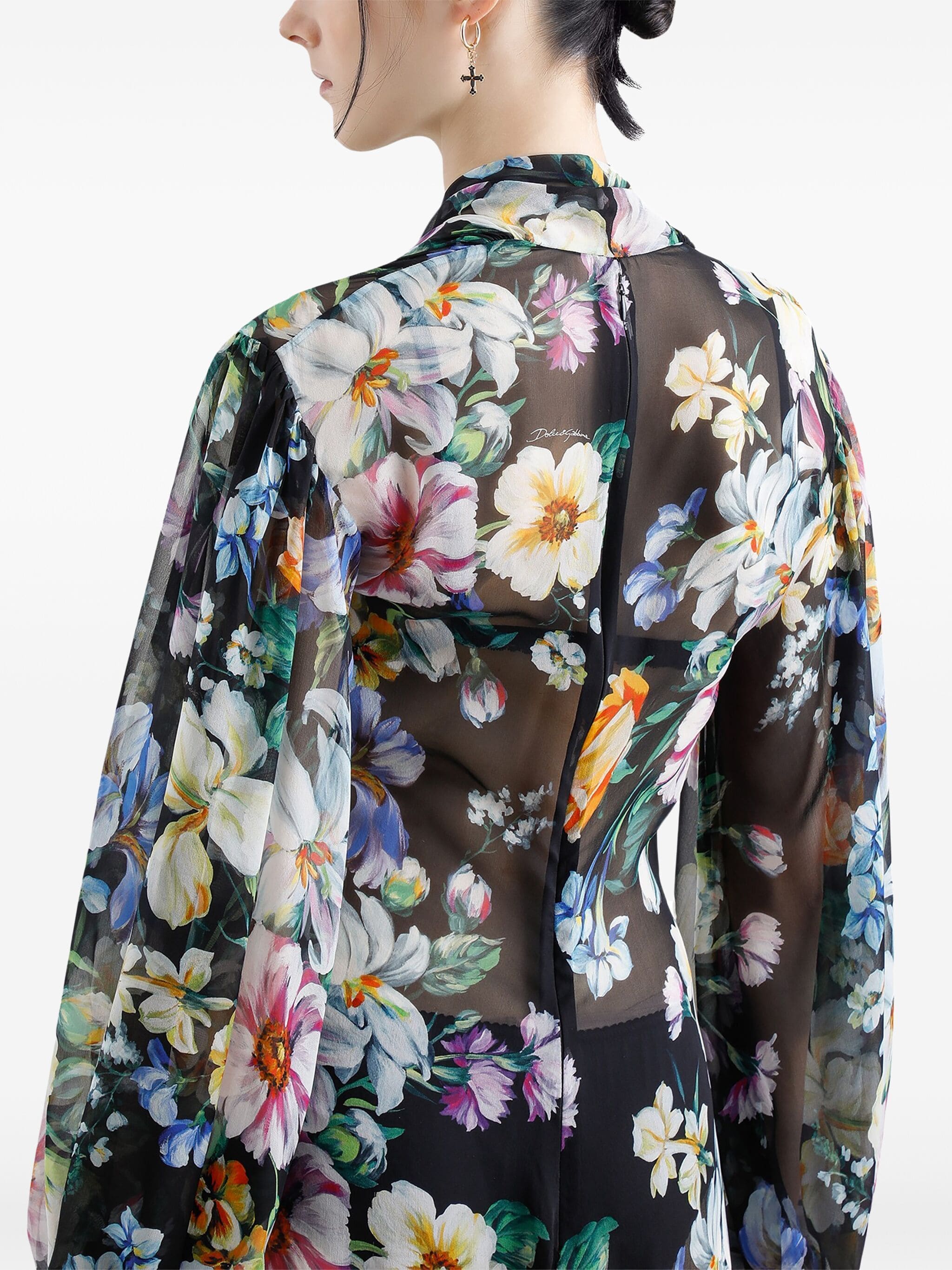 Abito lungo st mix fiori