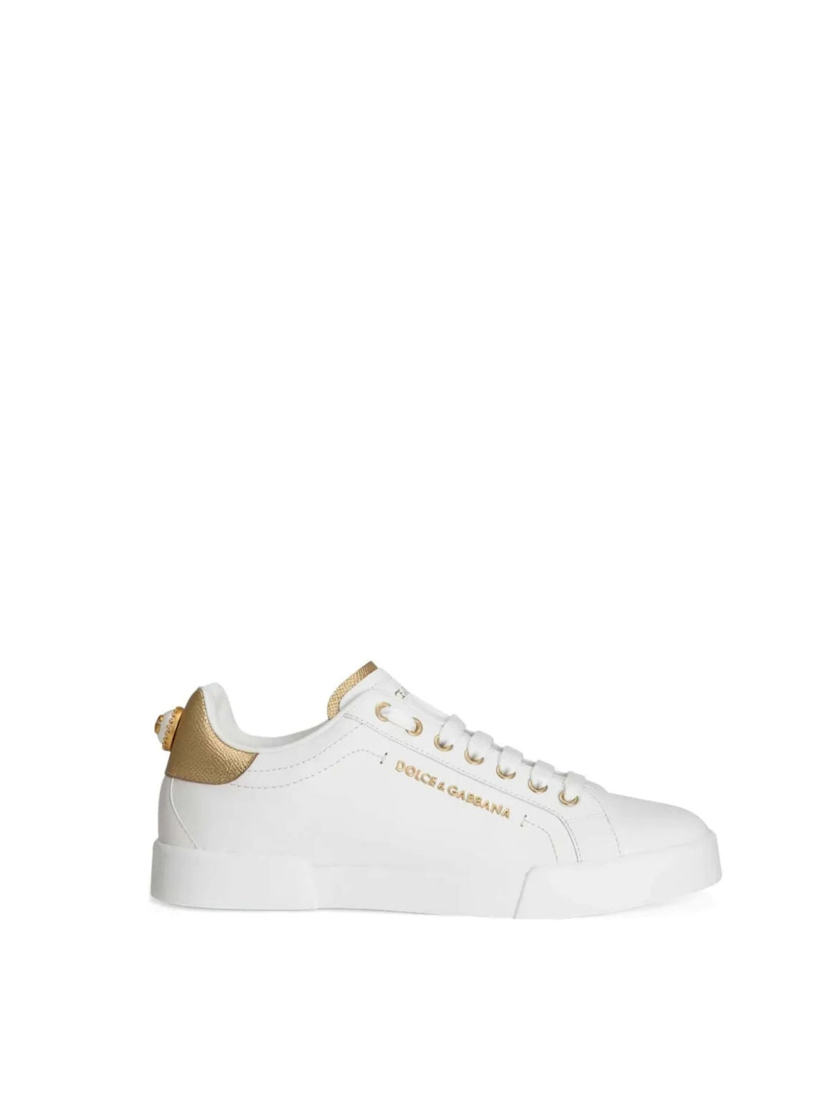 Sneakers Portofino in vitello nappato con lettering