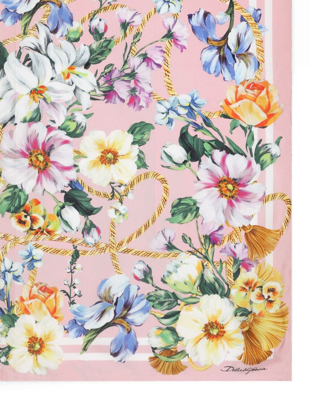 Foulard 90x90 st mix fiori