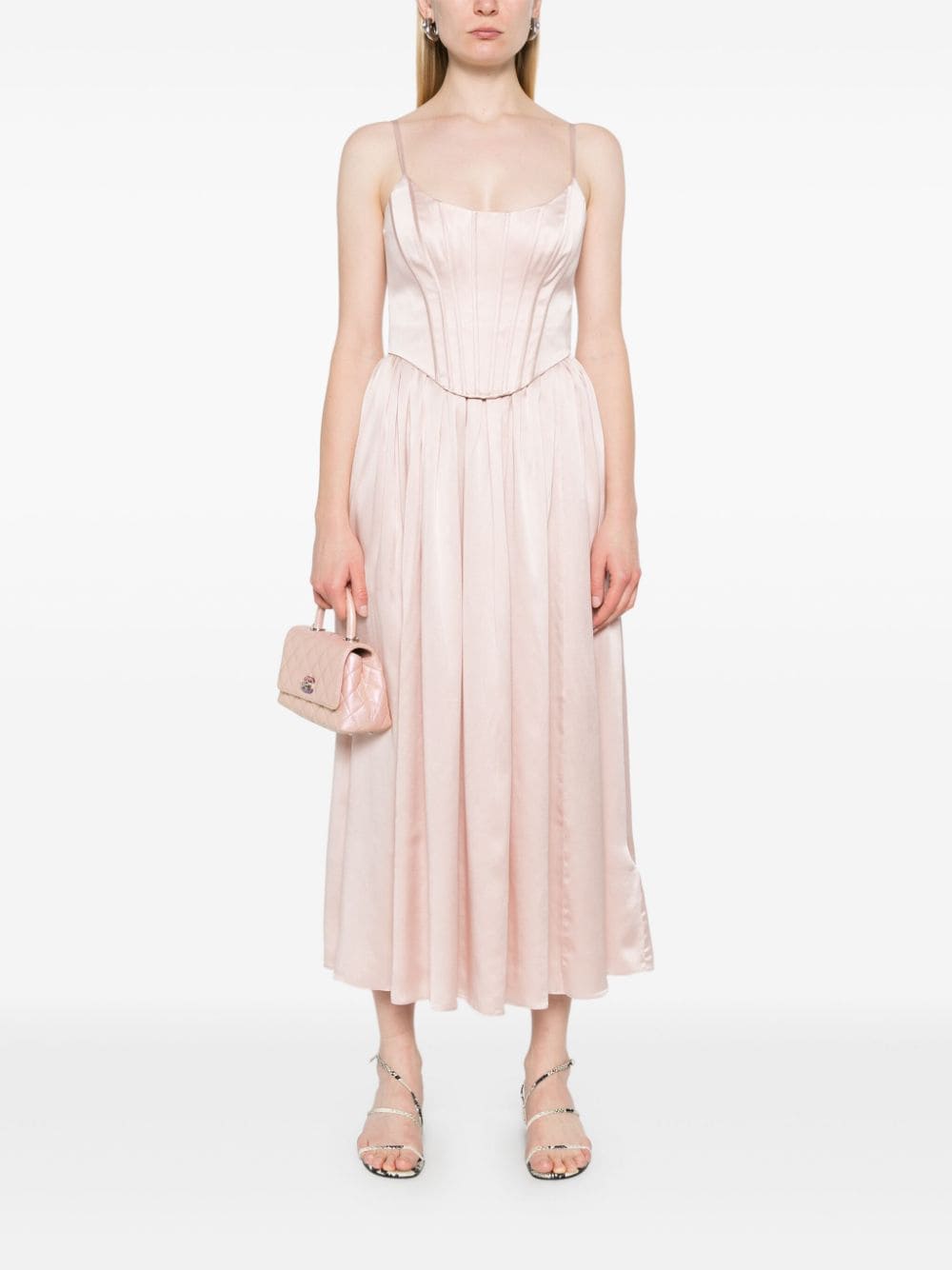 CORSET MIDI DRESS