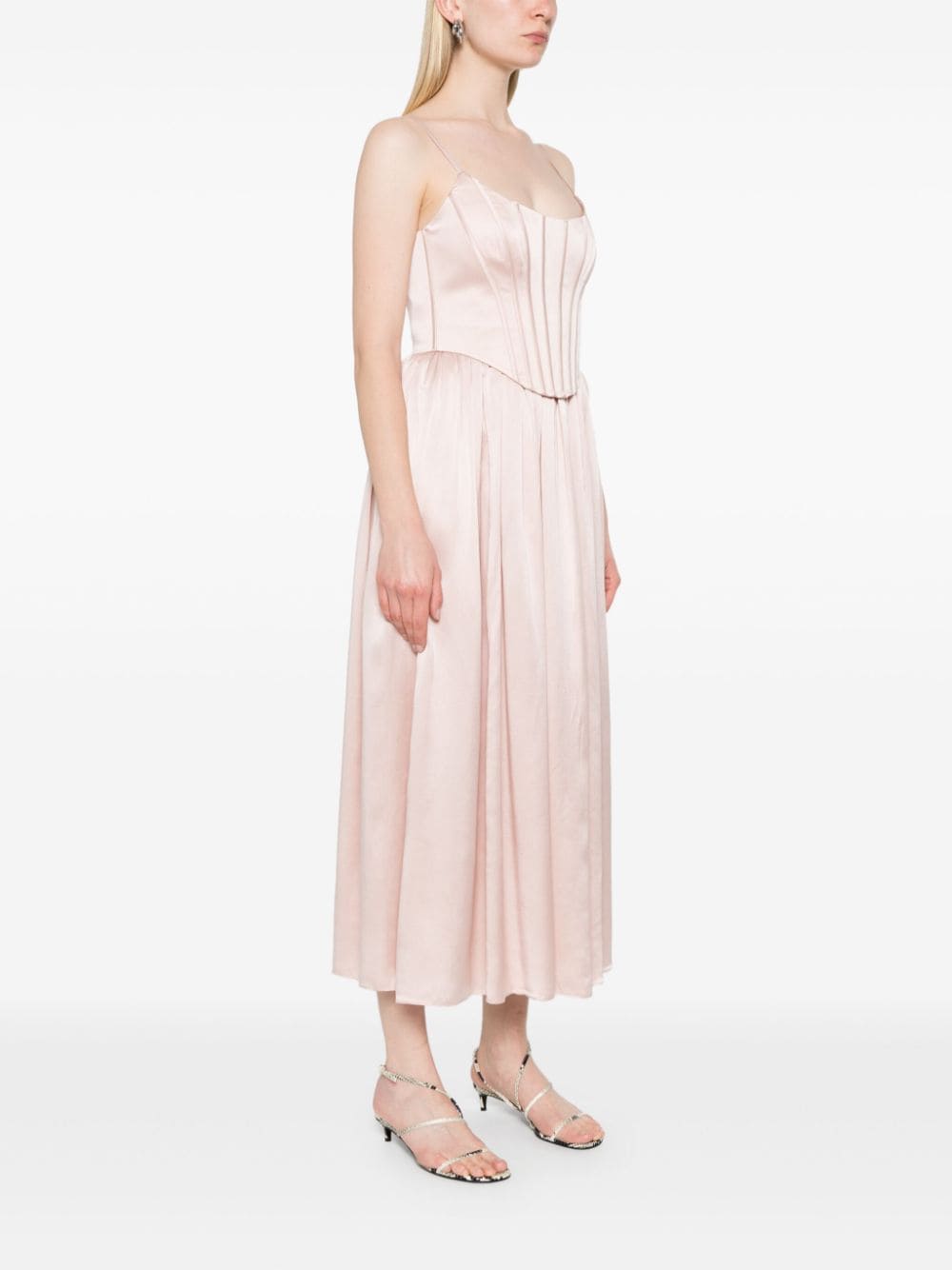 CORSET MIDI DRESS