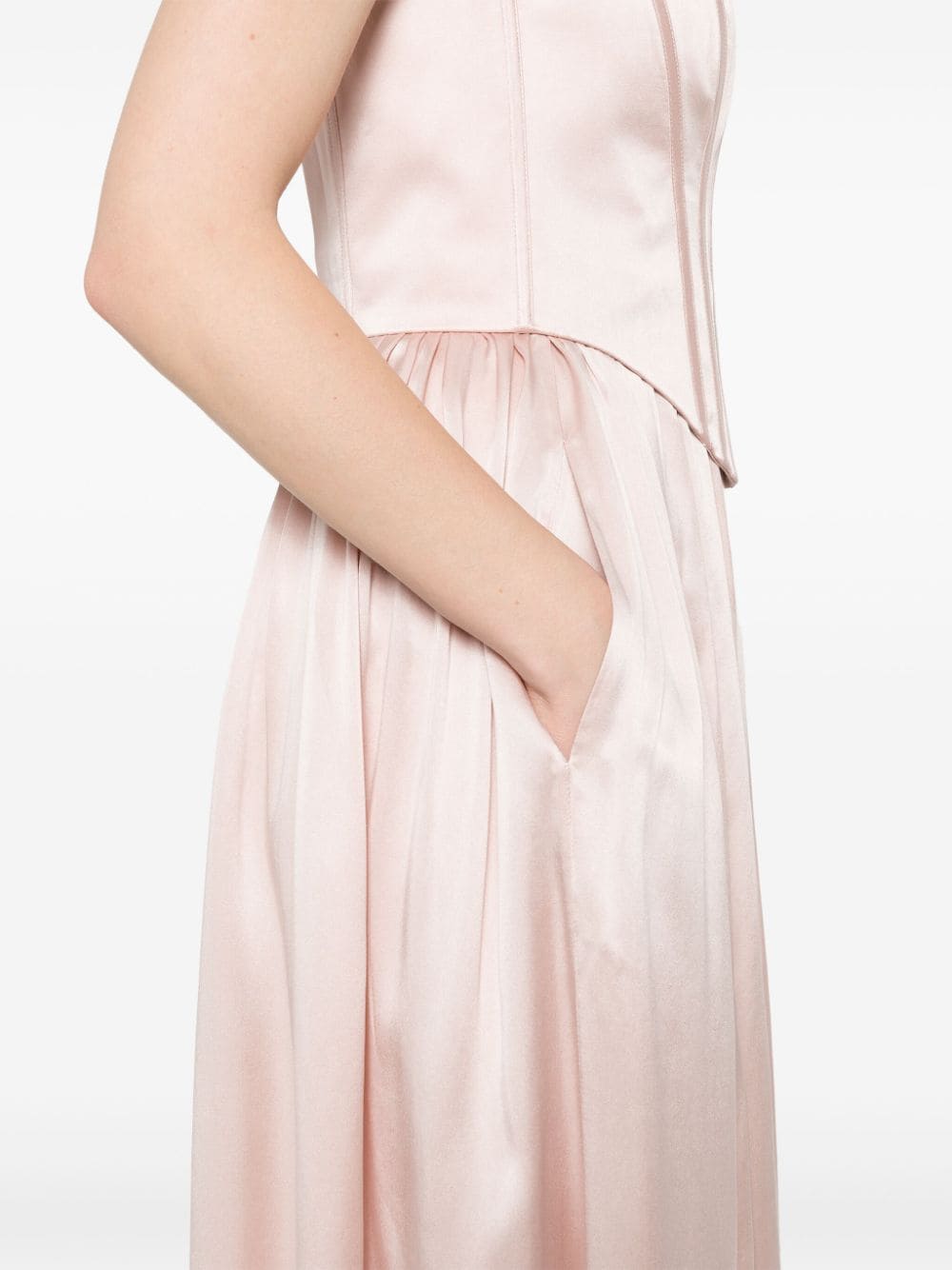 CORSET MIDI DRESS