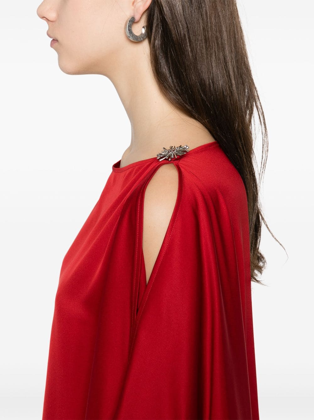 Kaftan top in seta