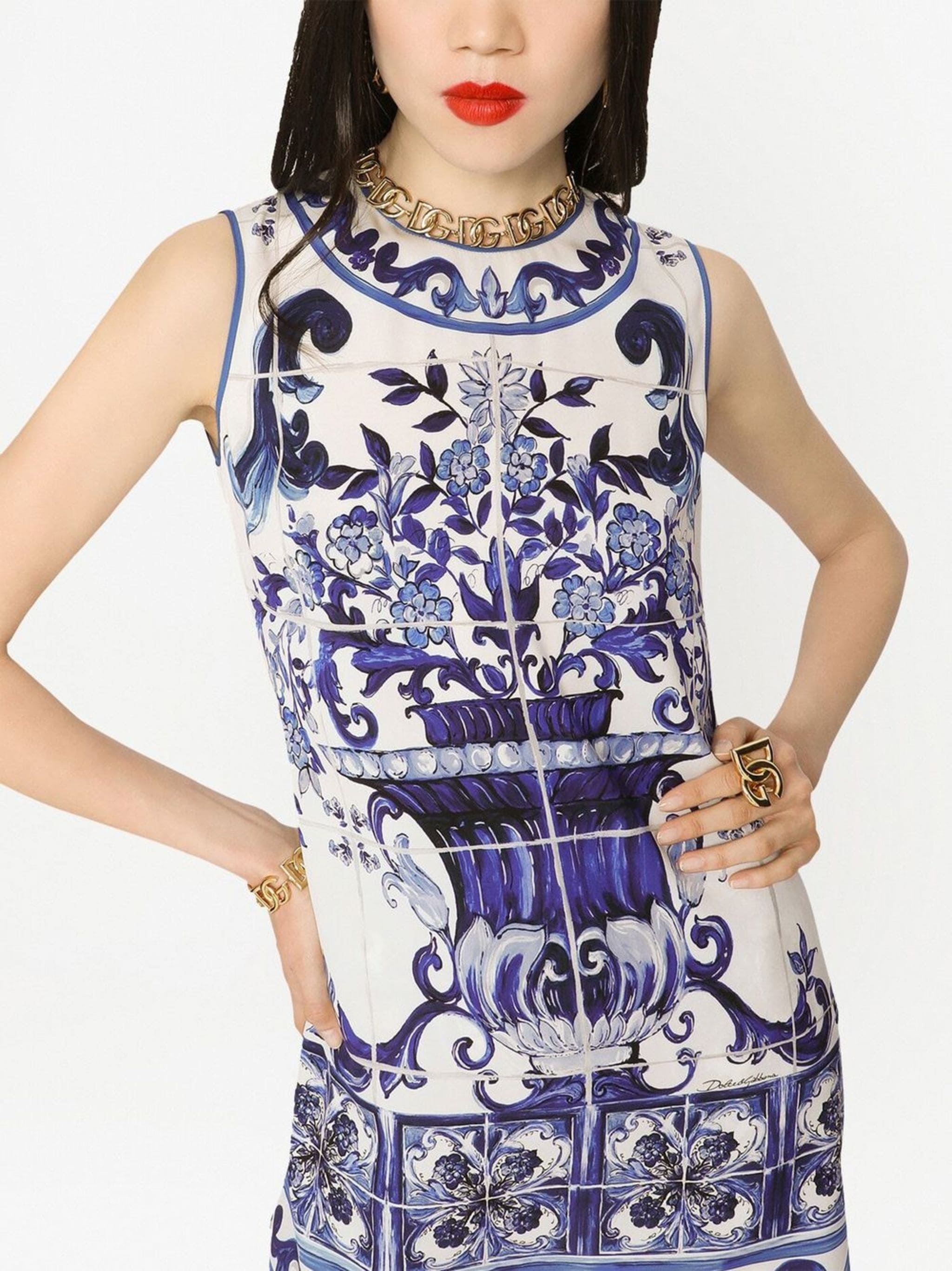 Top girocollo smanicato