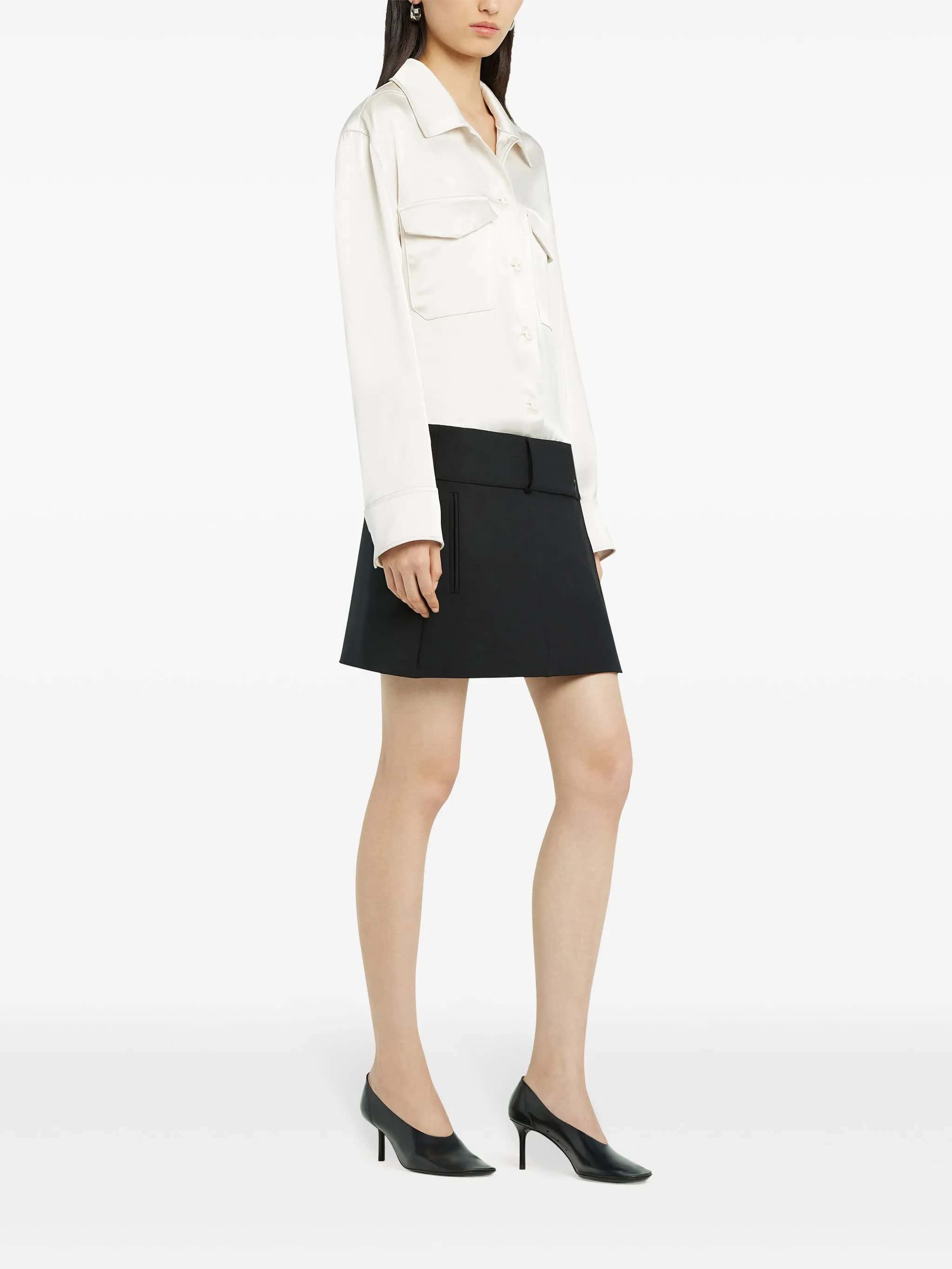 2 pocket satin shirt