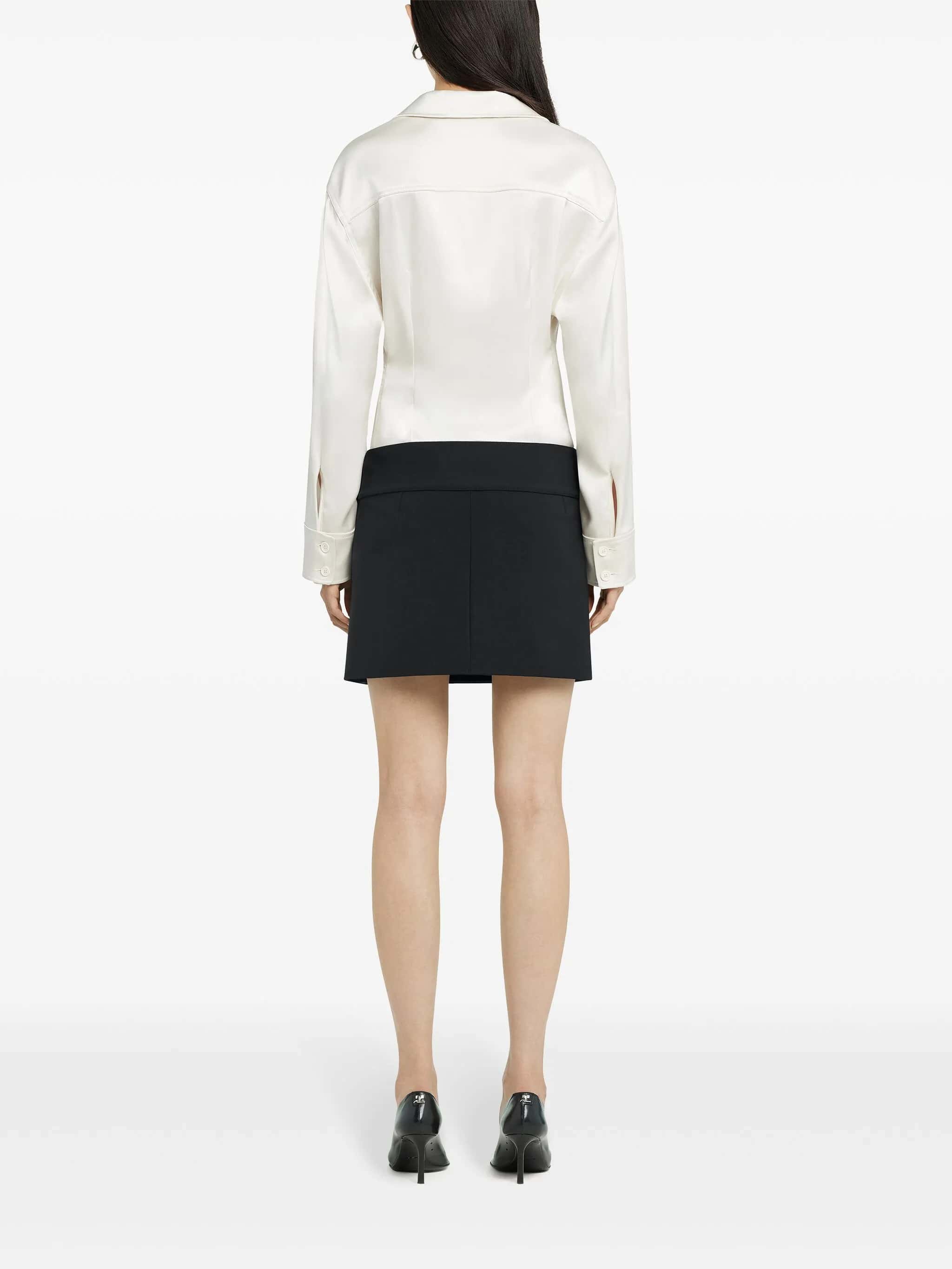2 pocket satin shirt