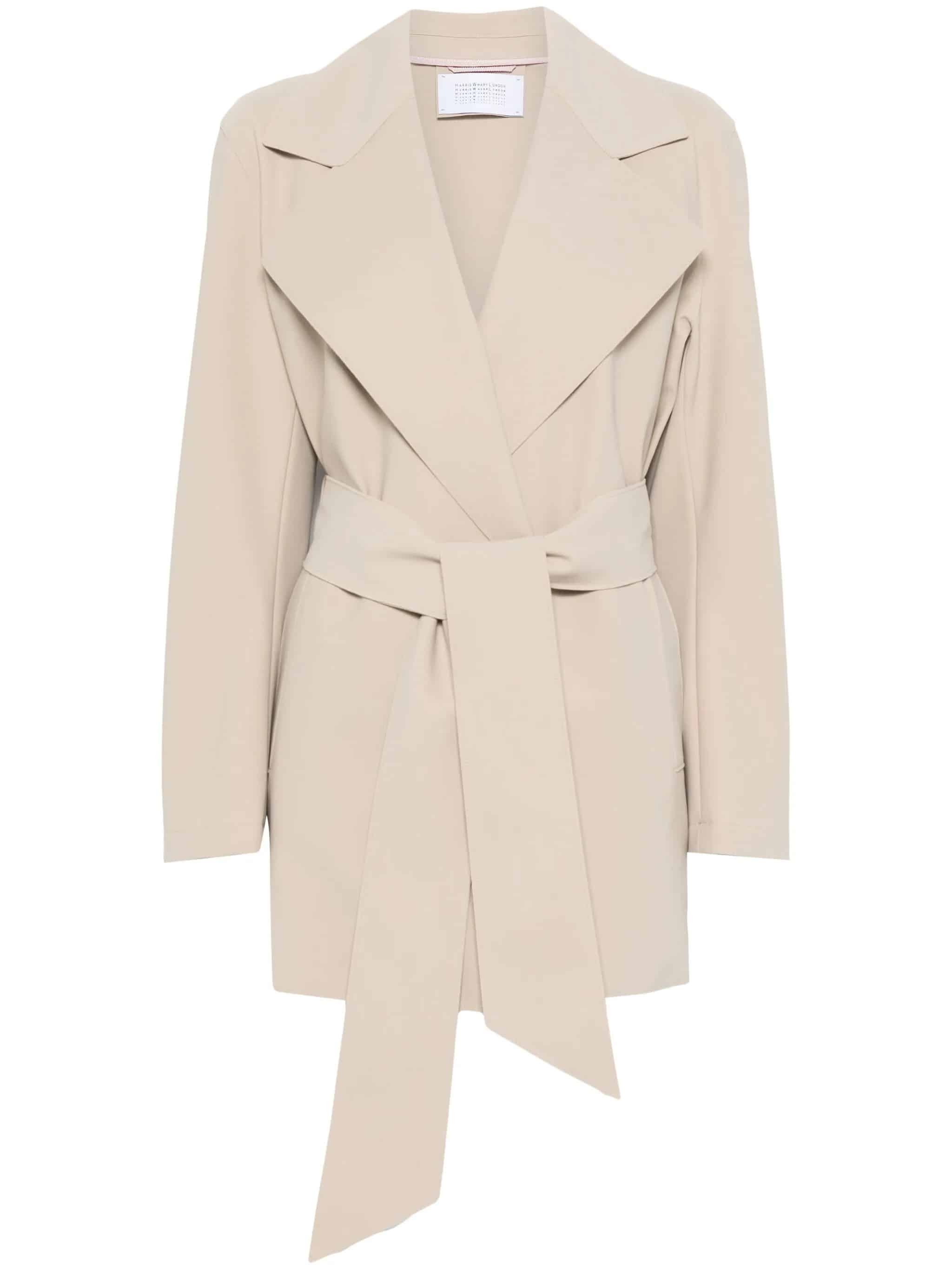 Trench corto con cintura