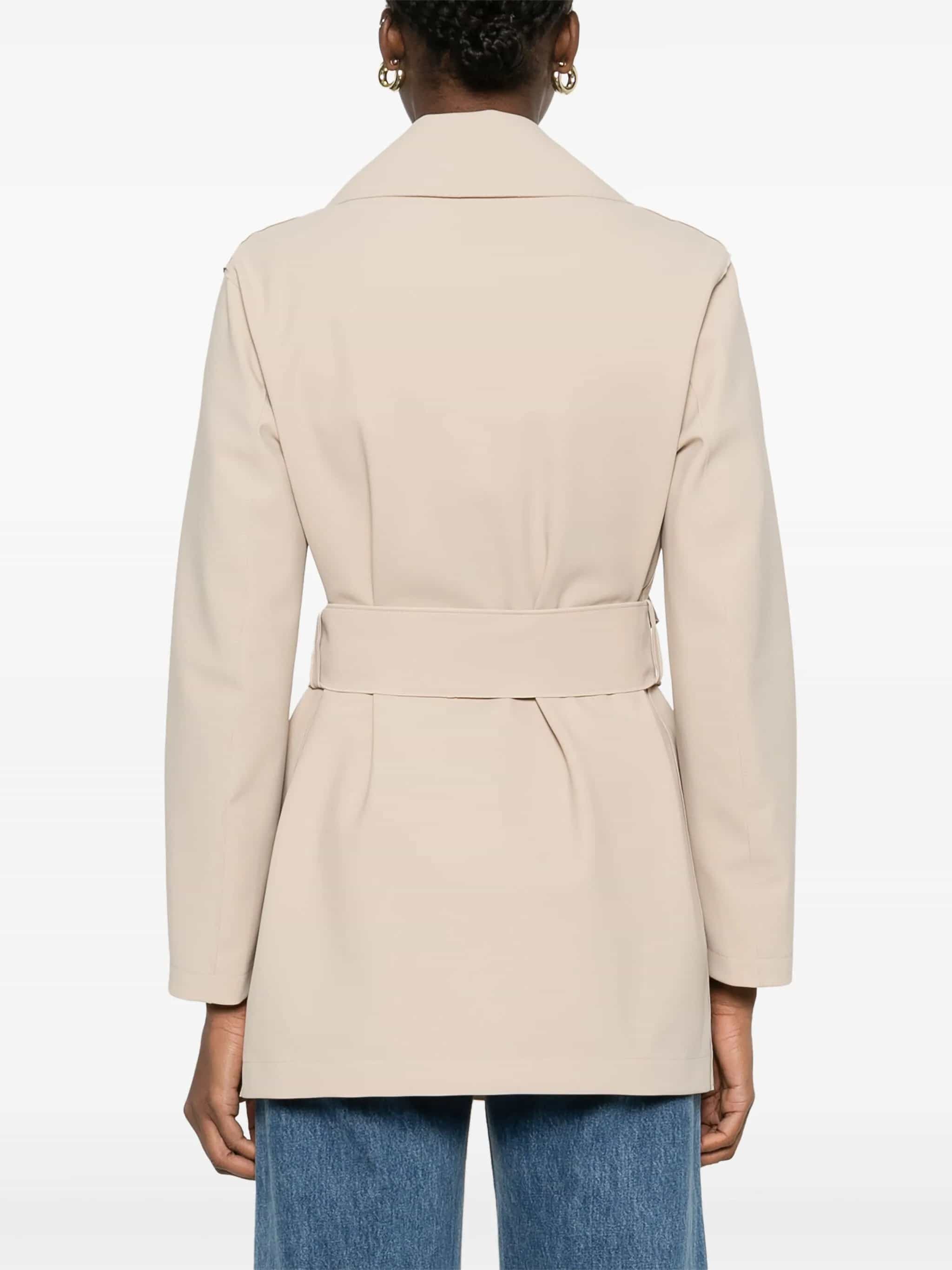 Trench corto con cintura