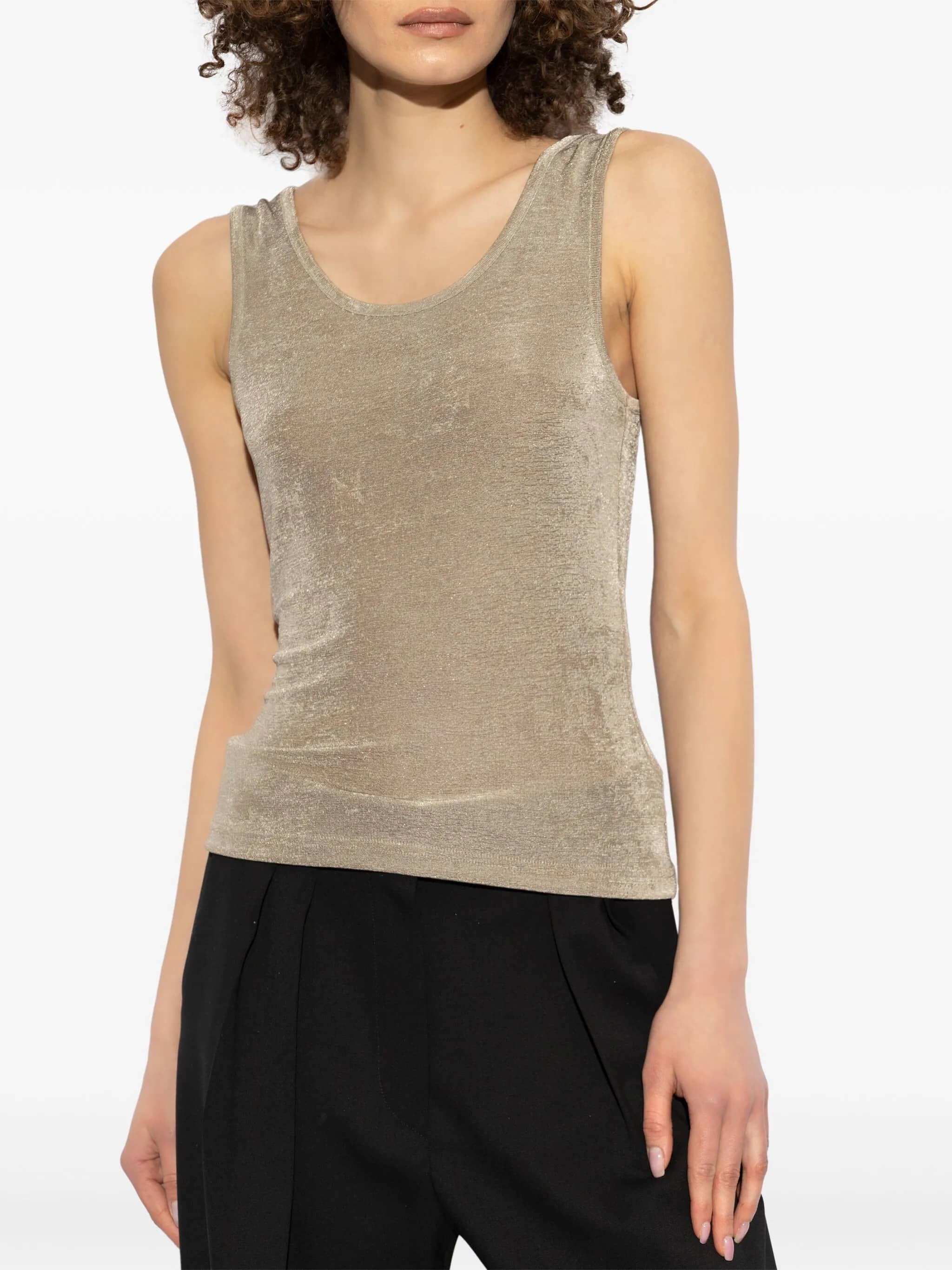 Slim long tank top