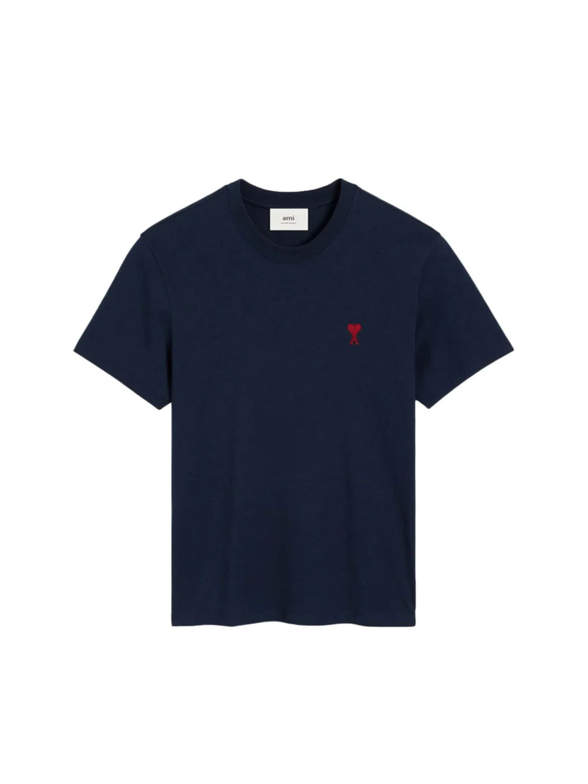 BLUE COTTON RED AMI DE COEUR T-SHIRT Color: Night Blue