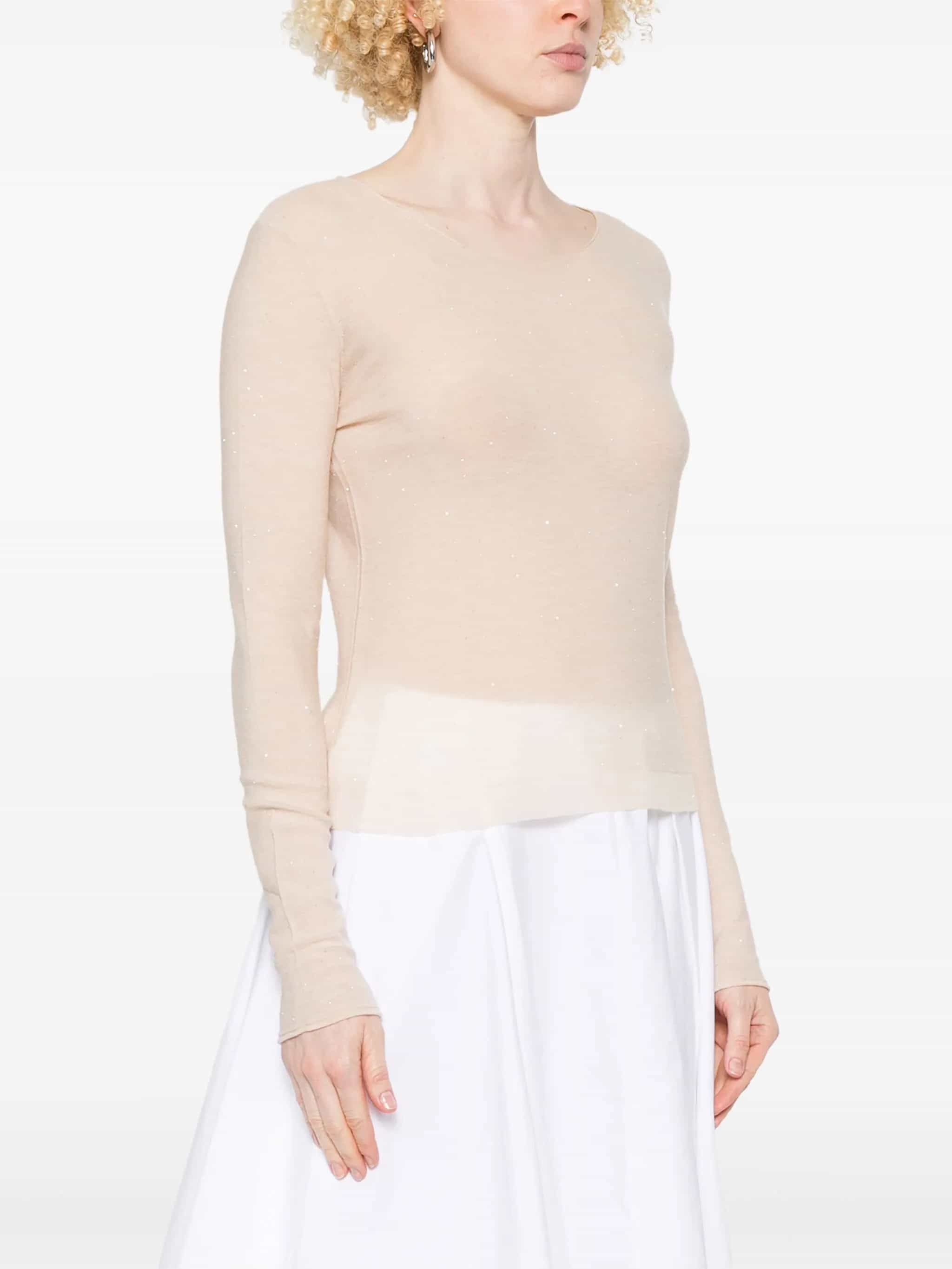 Girocollo ml micropaillettes