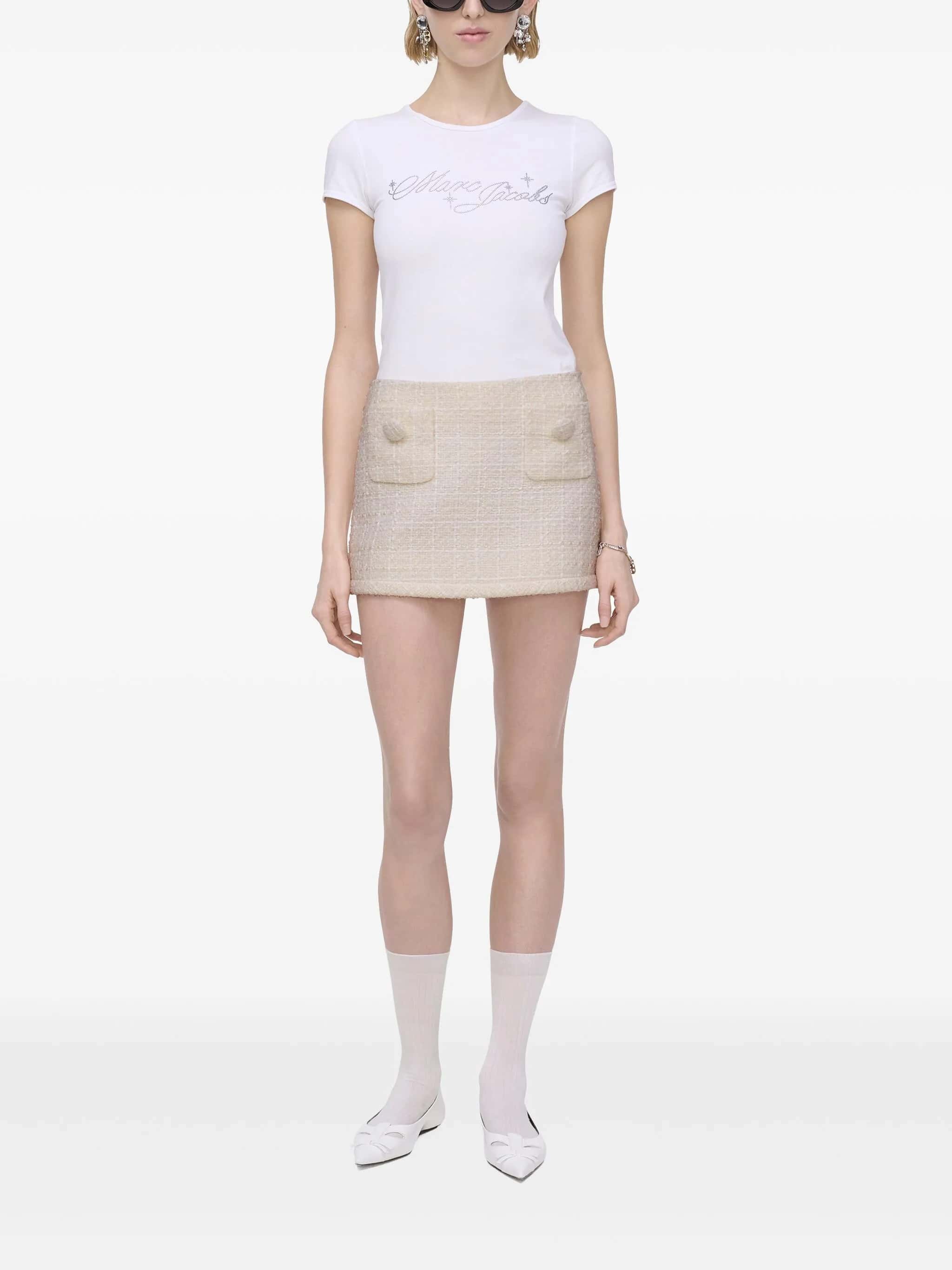 Tweed mini skirt
