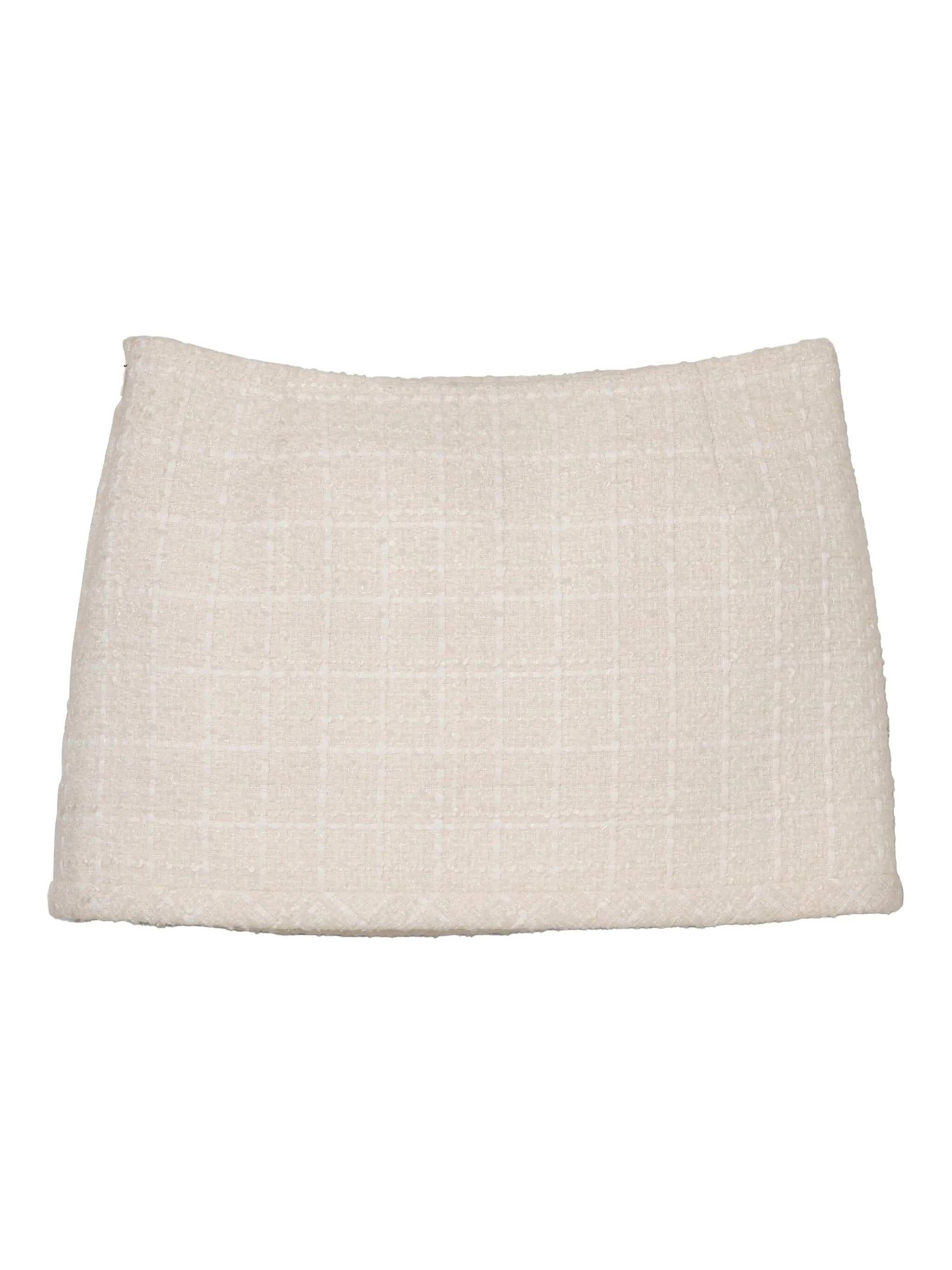Tweed mini skirt