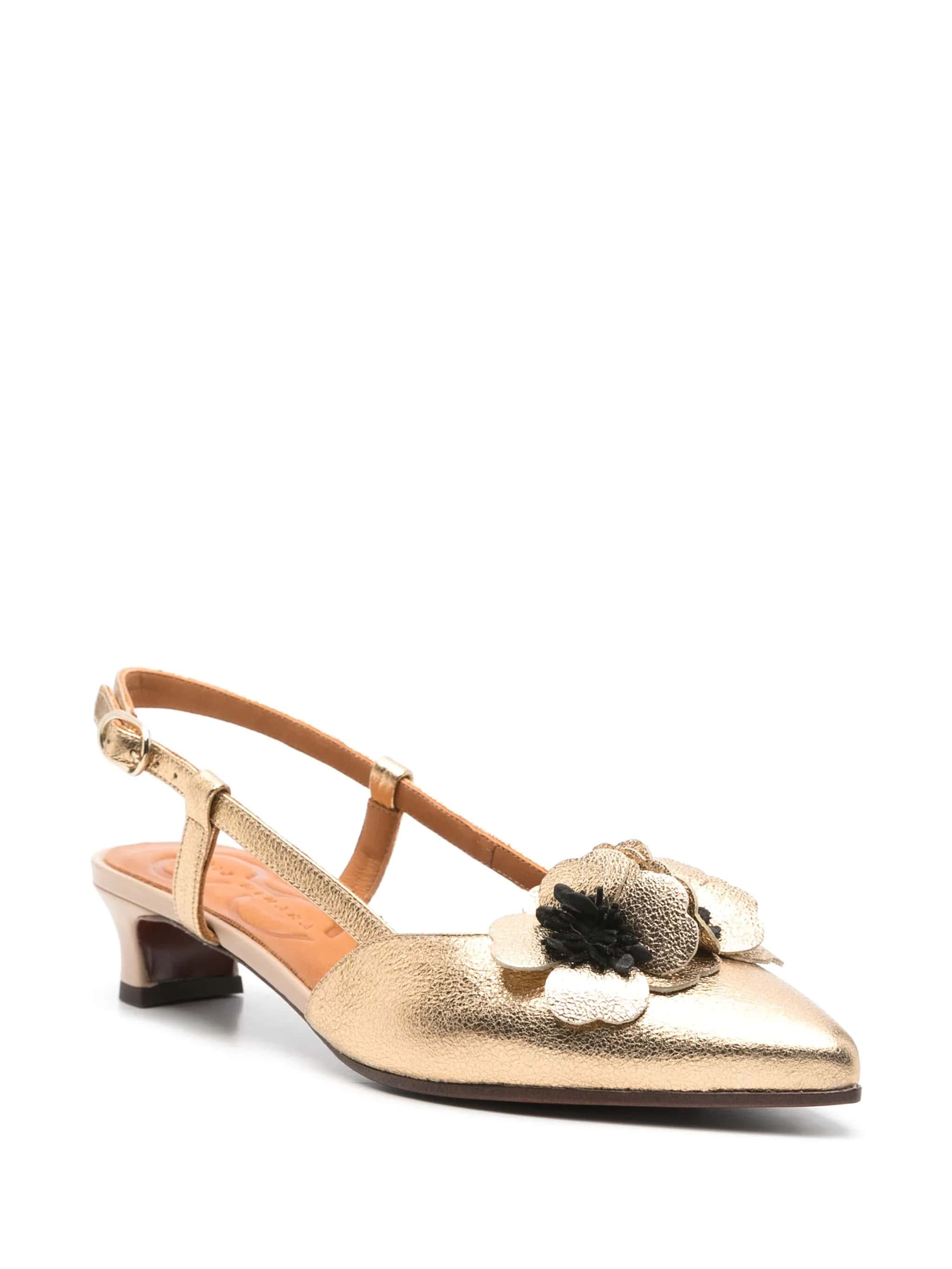 Sandali fiori tacco 30