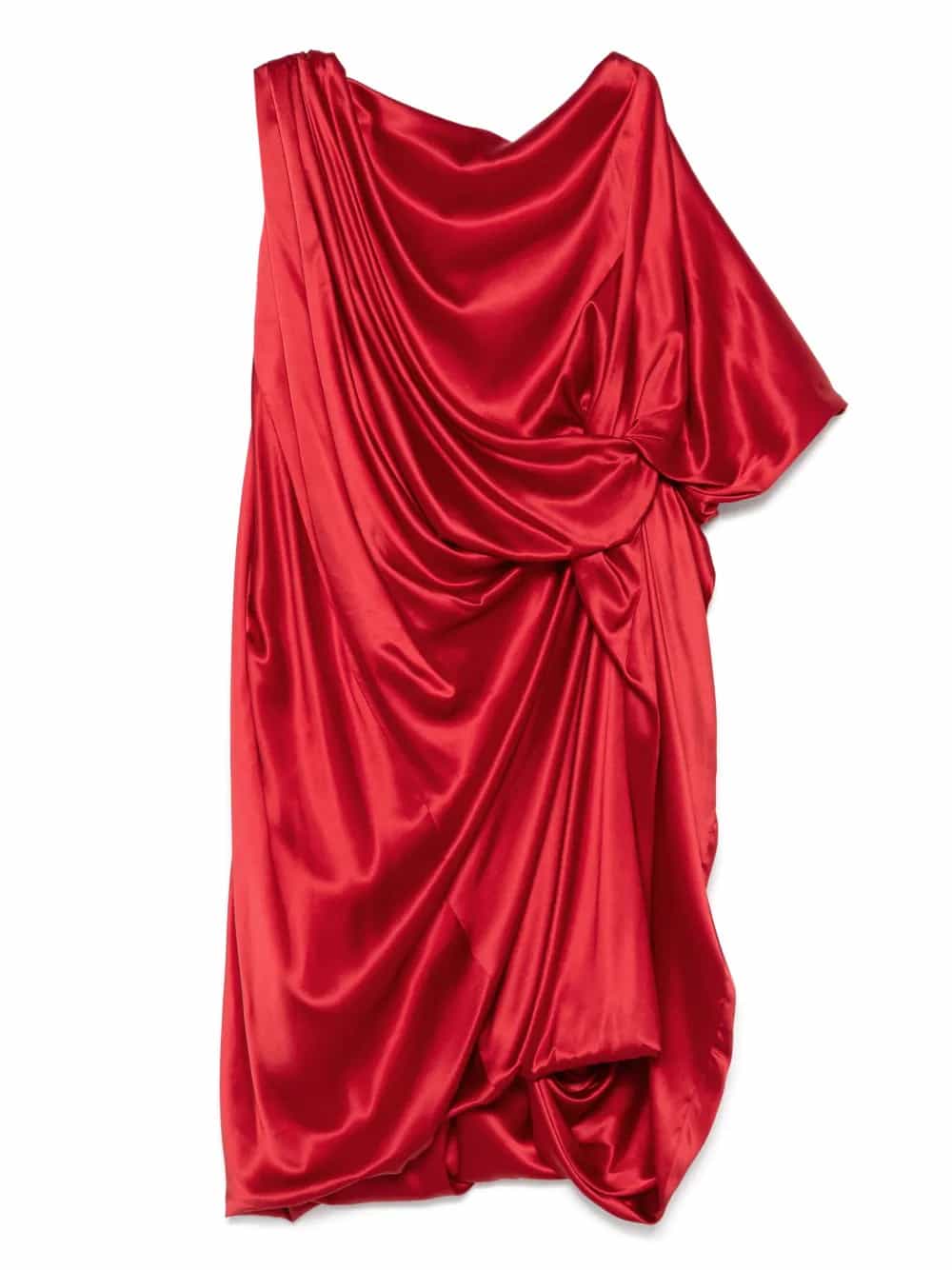 Abito satin drappeggiato