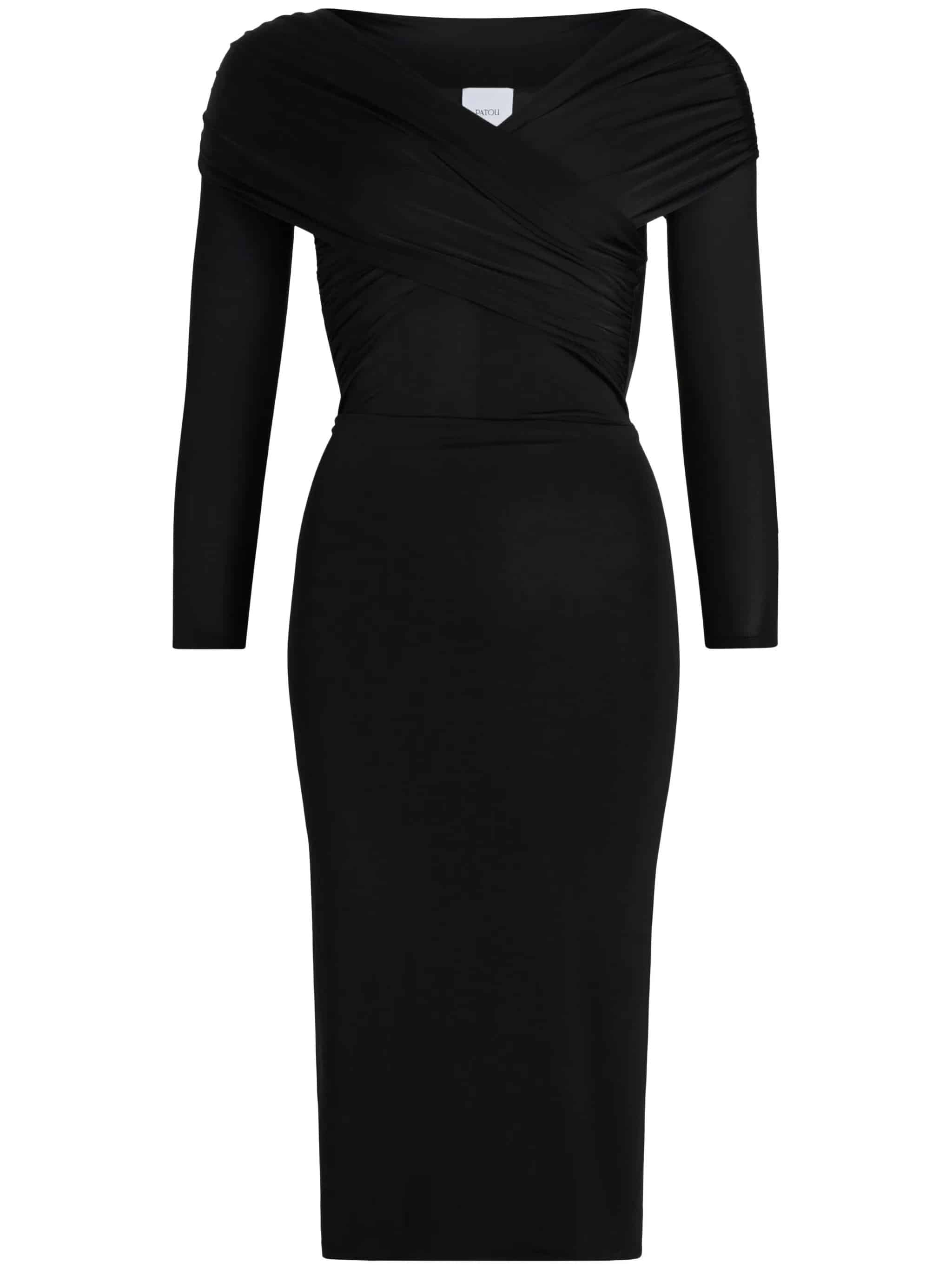 Draped dress jersey