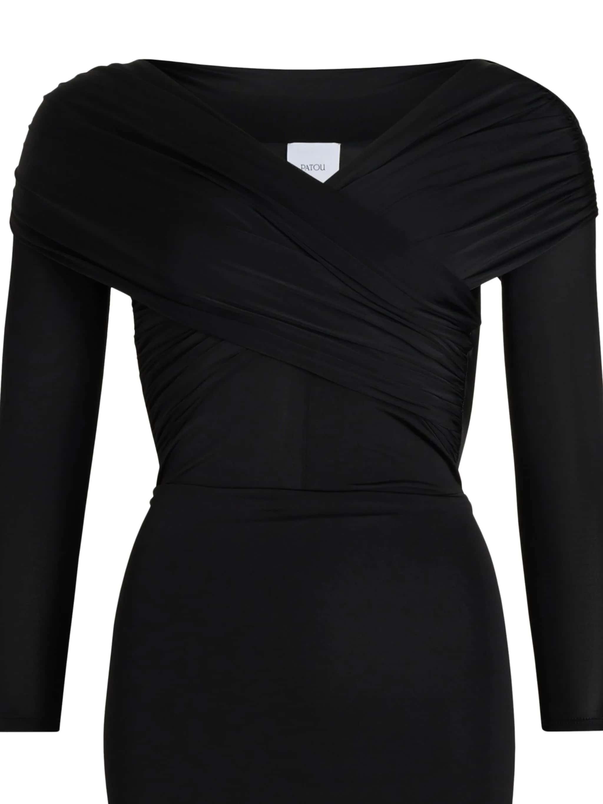 Draped dress jersey