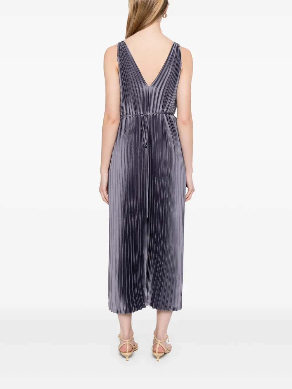 Hard smoked pleated dress