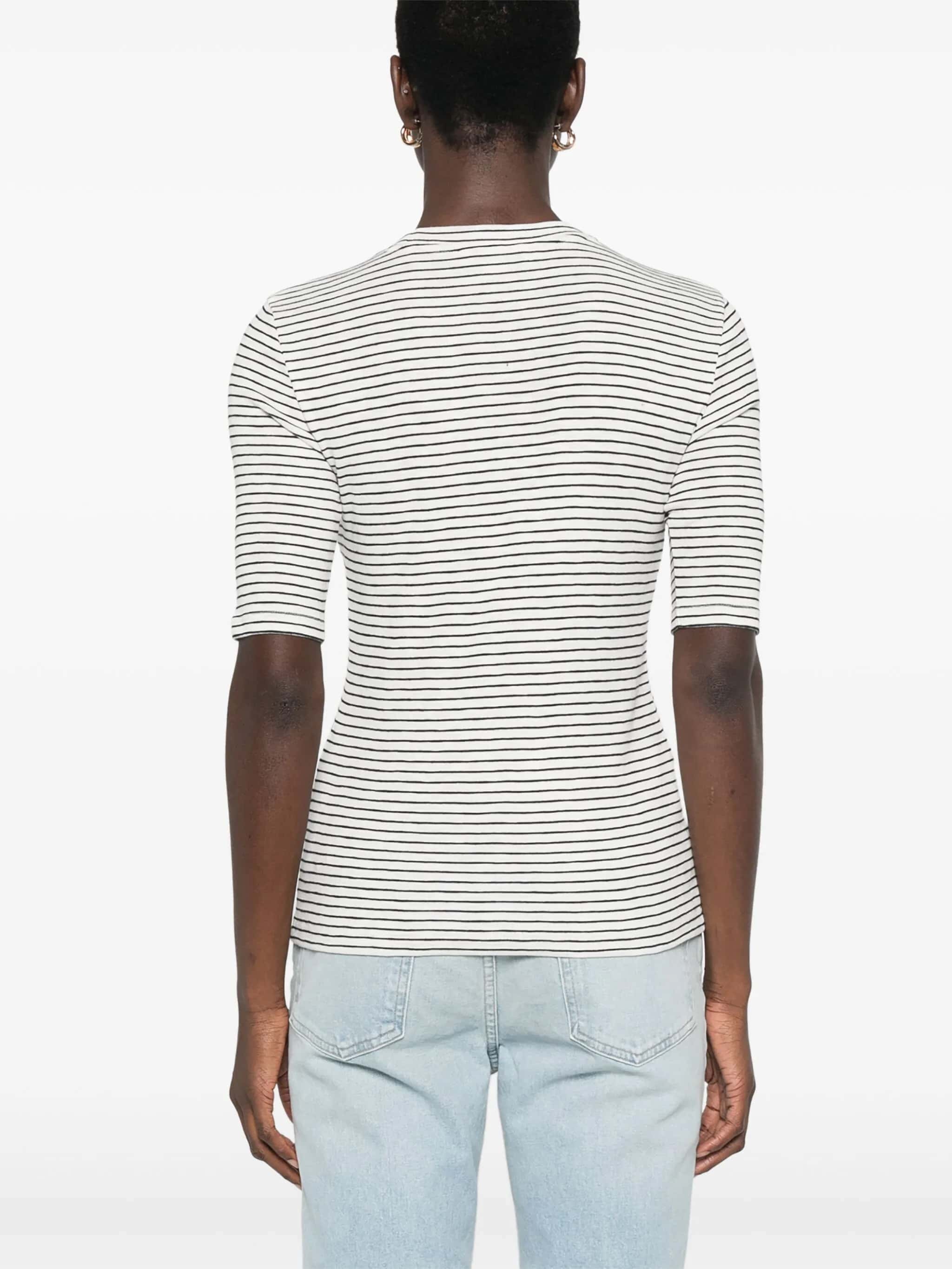 Striped elbow slv crew