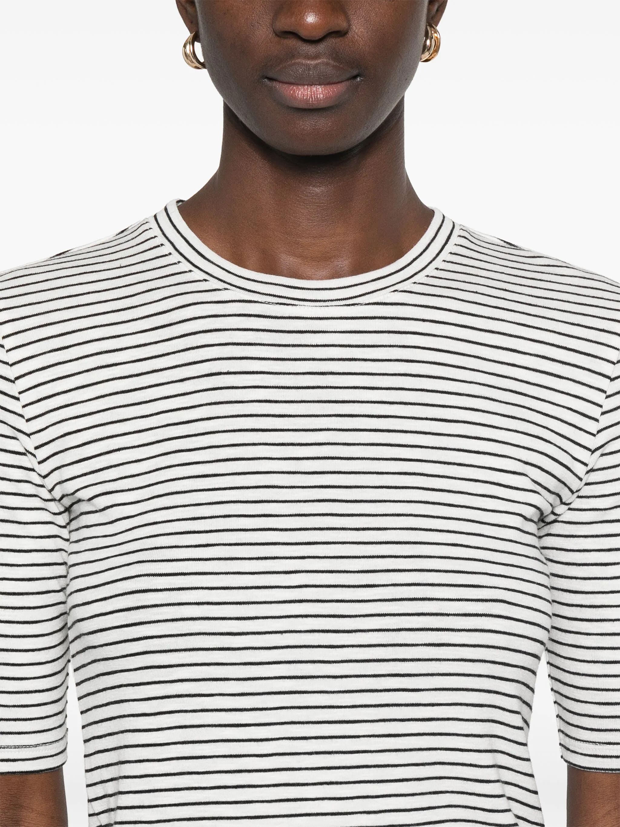 Striped elbow slv crew