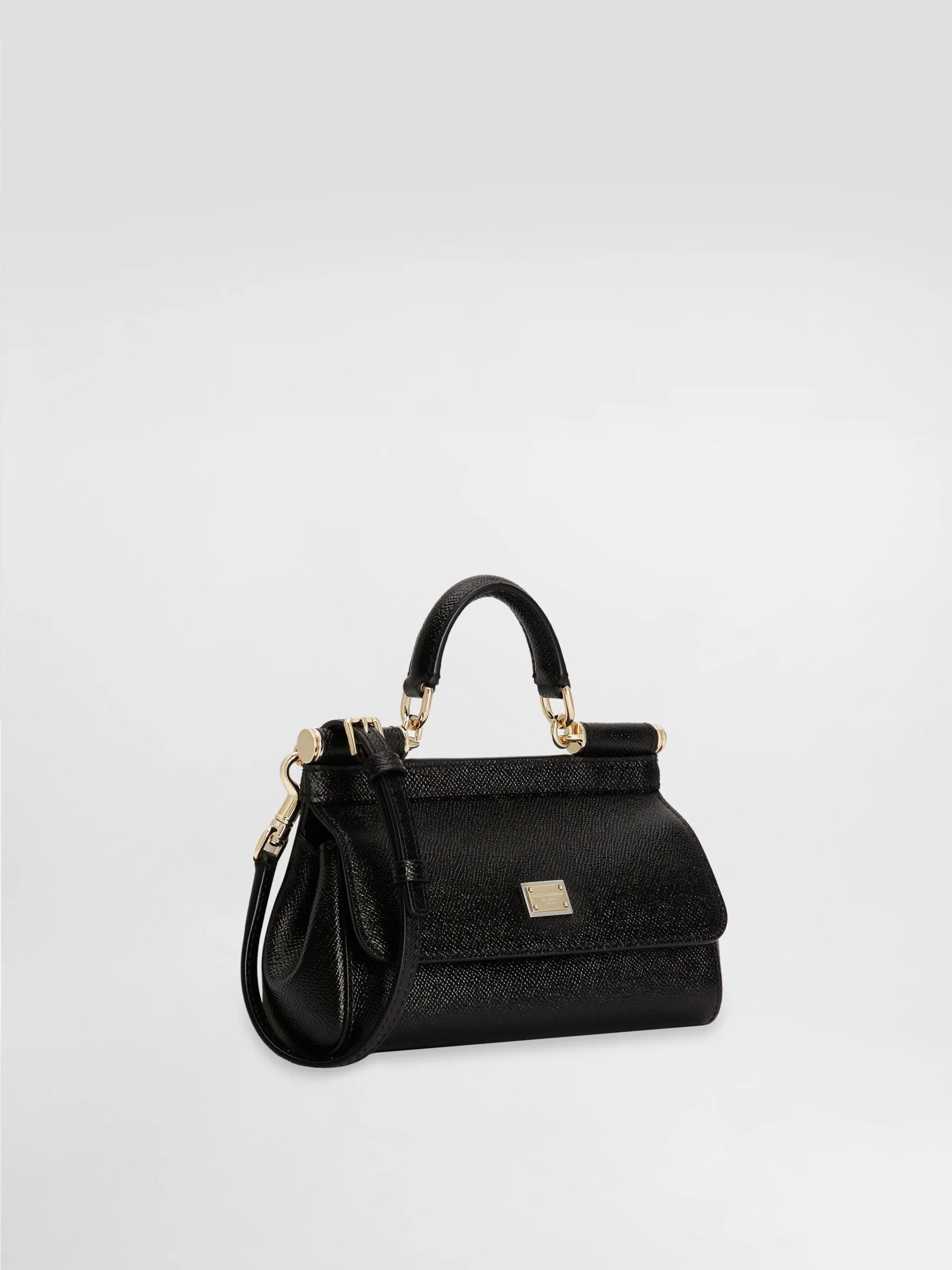 Borsa a mano Sicily mini in pelle di vitello dauphine