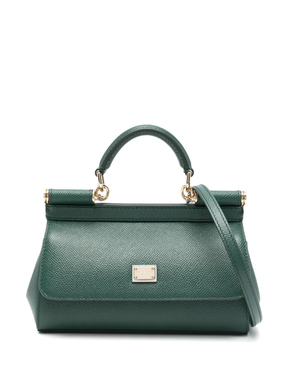 Borsa a mano Sicily mini in pelle di vitello dauphine Lago