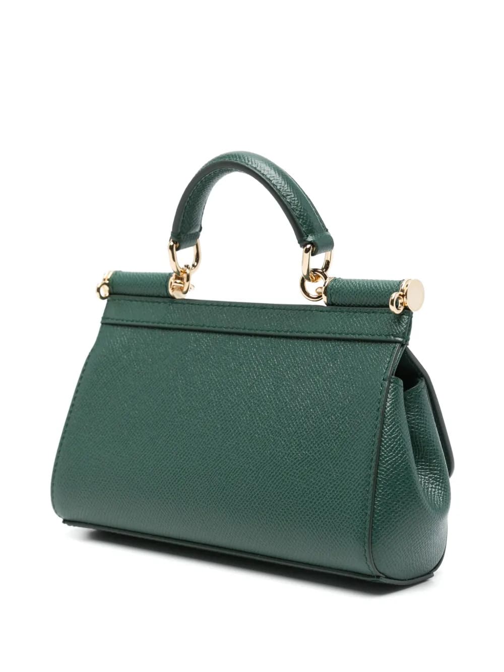 Borsa a mano Sicily mini in pelle di vitello dauphine Lago