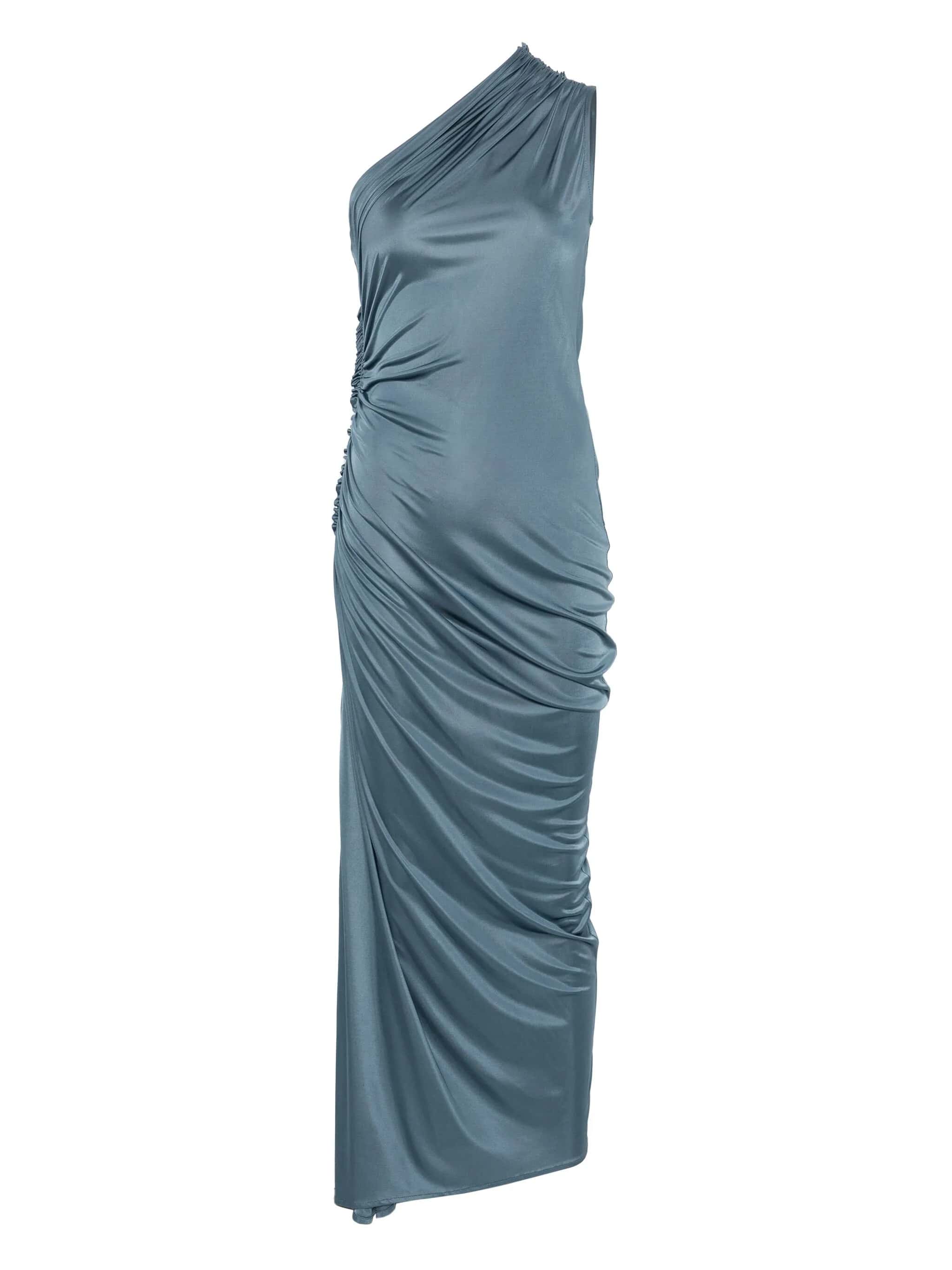 SHINY JERSEY LONG DRESS