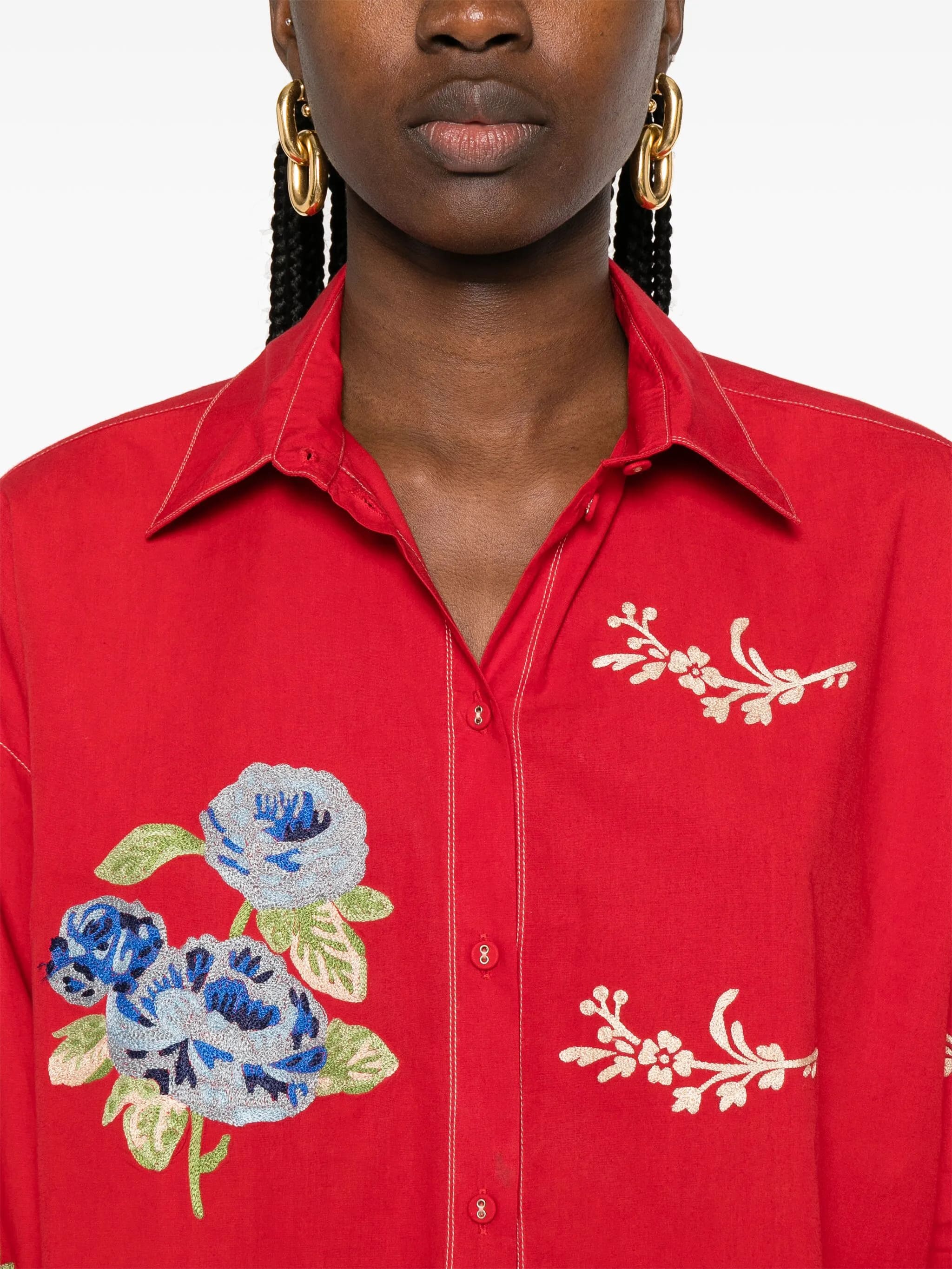 CAMICIA COTONE RICAMO