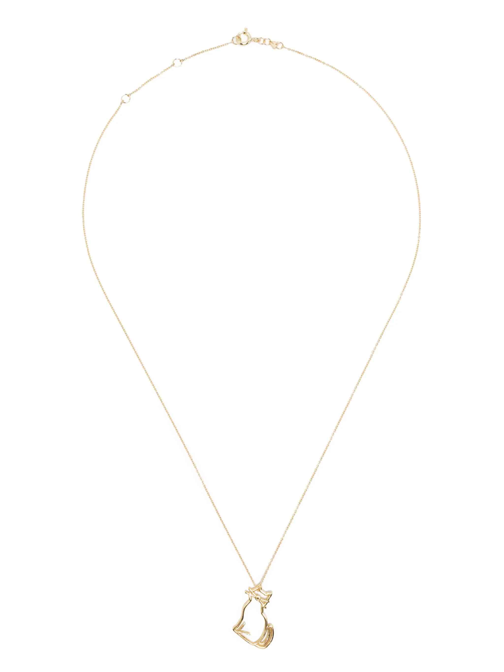 NECKLACE ROLO MIAU ZAFIRO ROSA