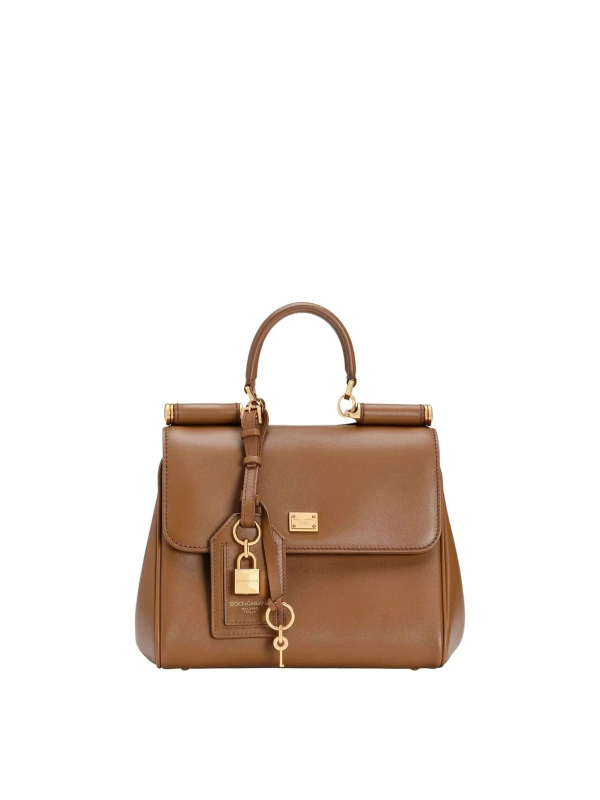 SMALL MY SICILY TOP HANDLE BAG IN PLONGÉ CALFSKIN