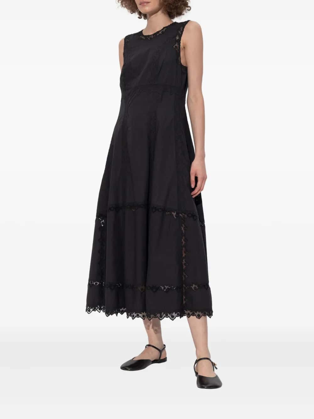 ANELA SLEEVELESS MIDI DRESS