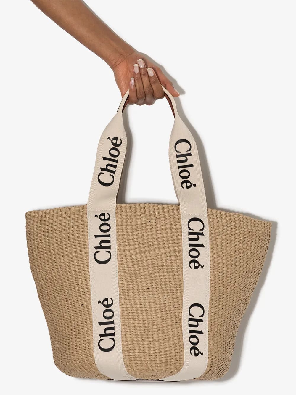 Borsa cesto Woody grande in fibre naturali