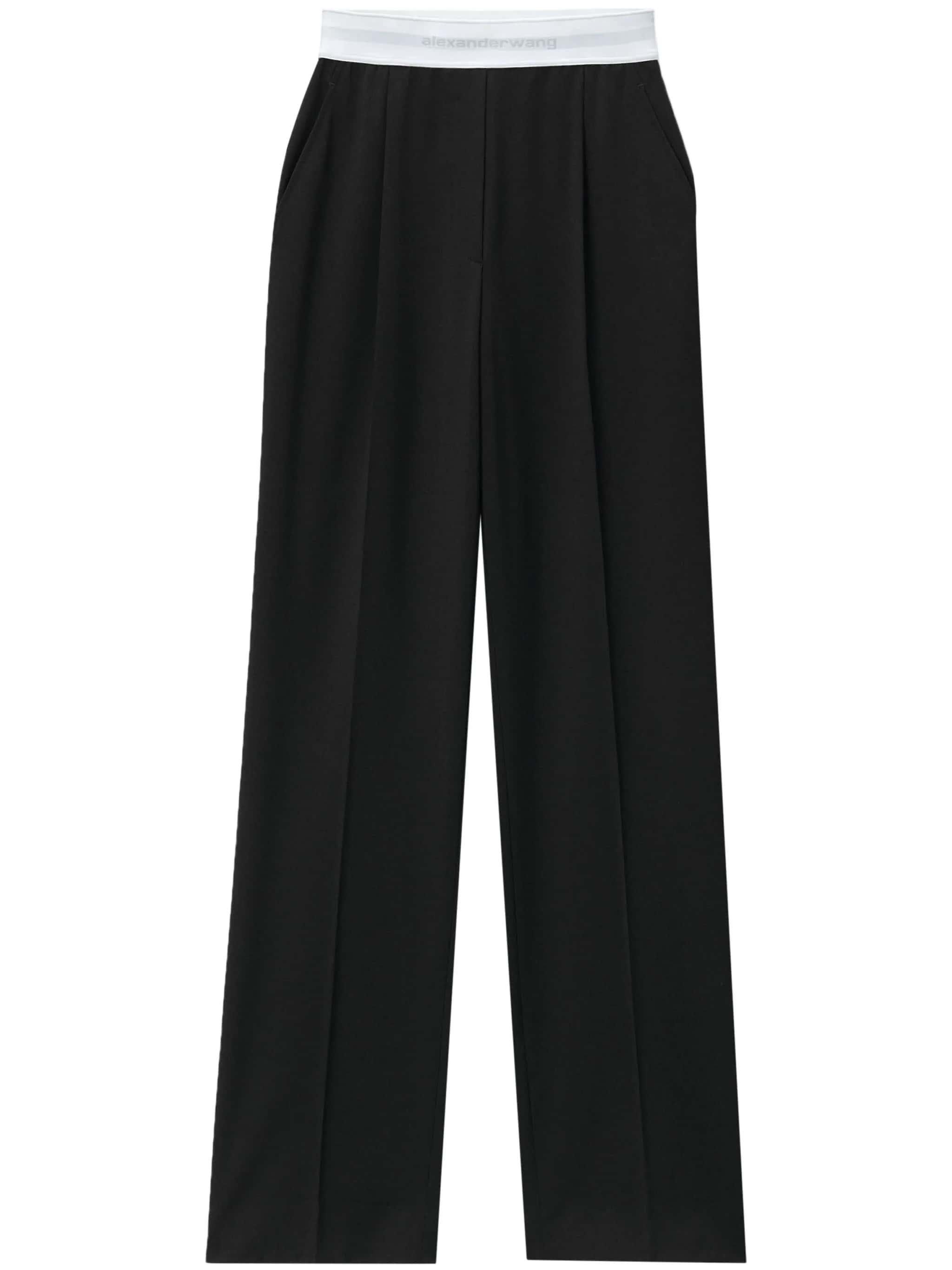 Pantaloni con banda logo