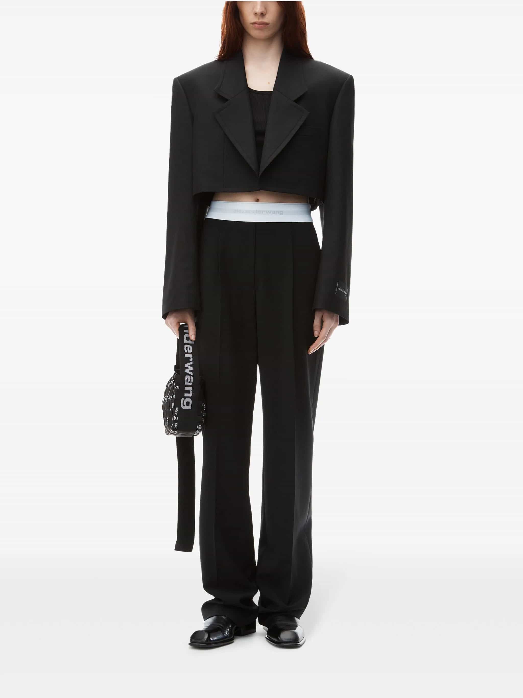 Pantaloni con banda logo