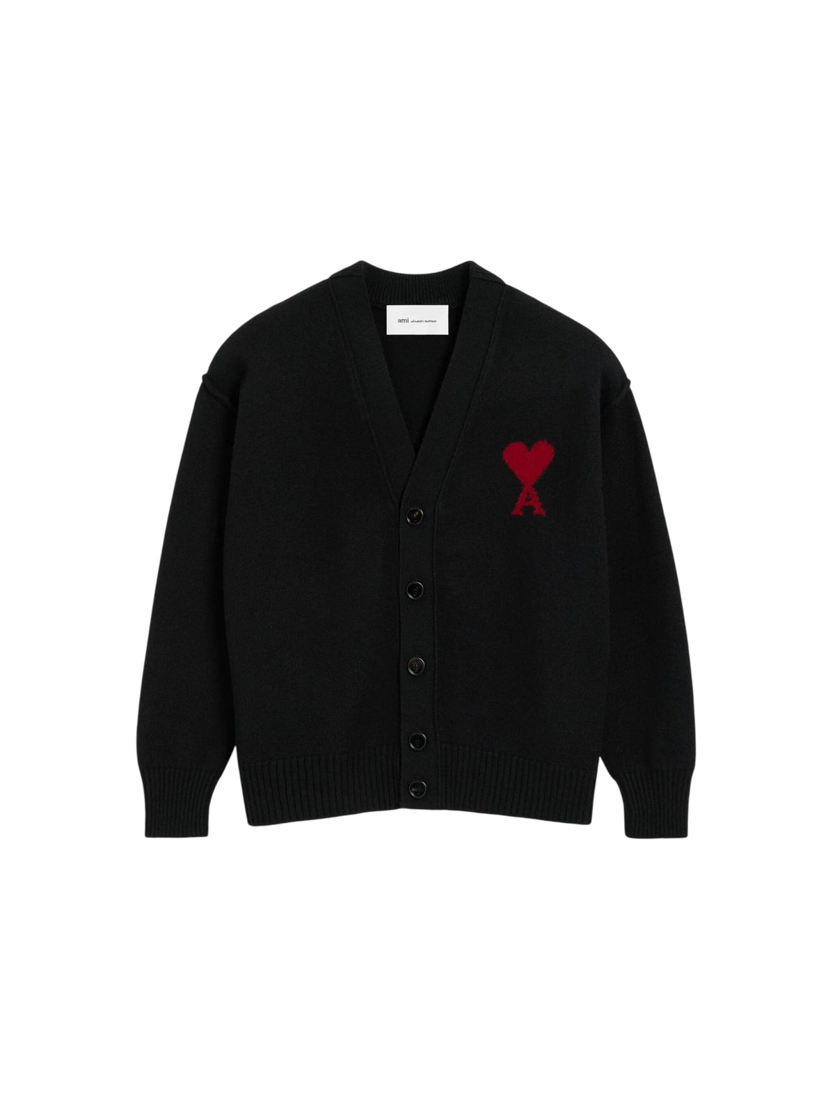 Cardigan Ami de Cœur in lana nero