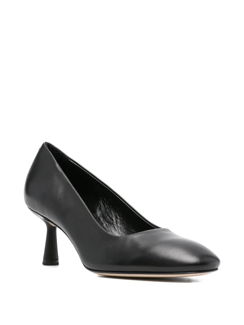 Pumps Giotta in pelle di vitello con punta tonda 65mm